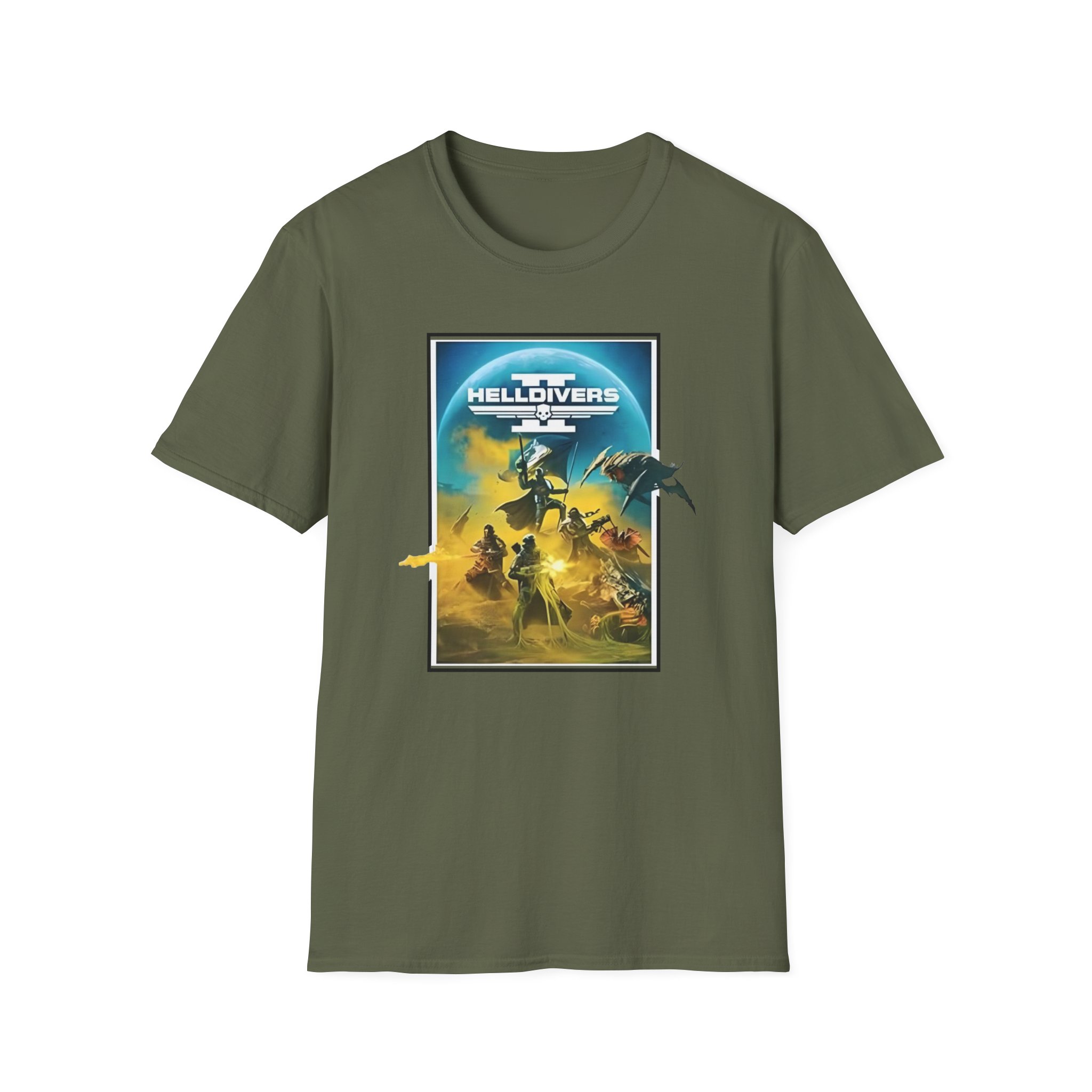 Helldivers Key Art Unisex Softstyle T-Shirt