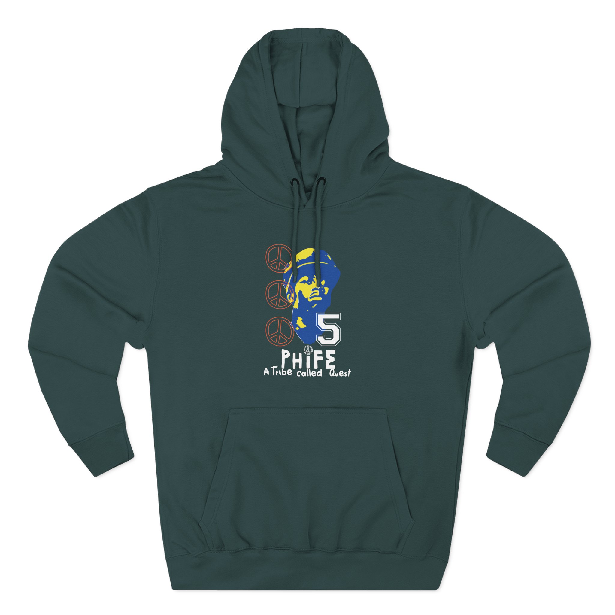 A Tribe Called Quest Phife Peace Three-Panel Fleece Hoodie