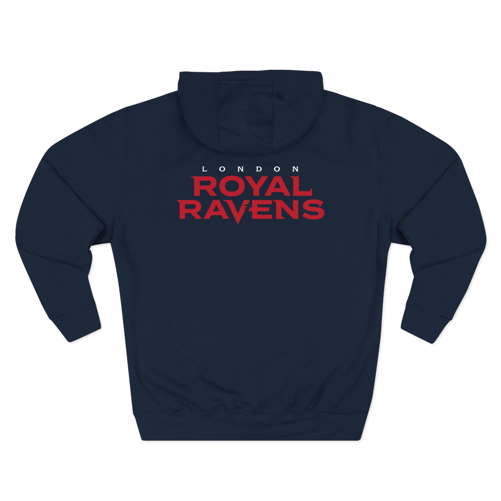 Carolina Royal Ravens Three-Panel Fleece Hoodie