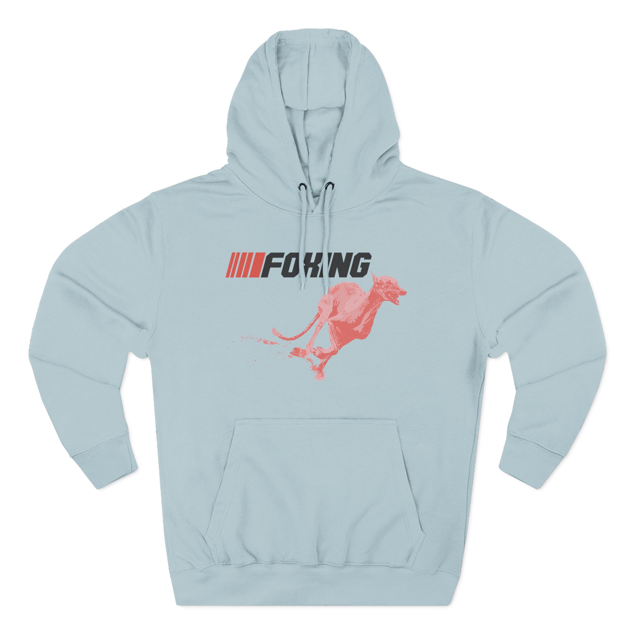 Foxing Greyhound Three-Panel Fleece Hoodie