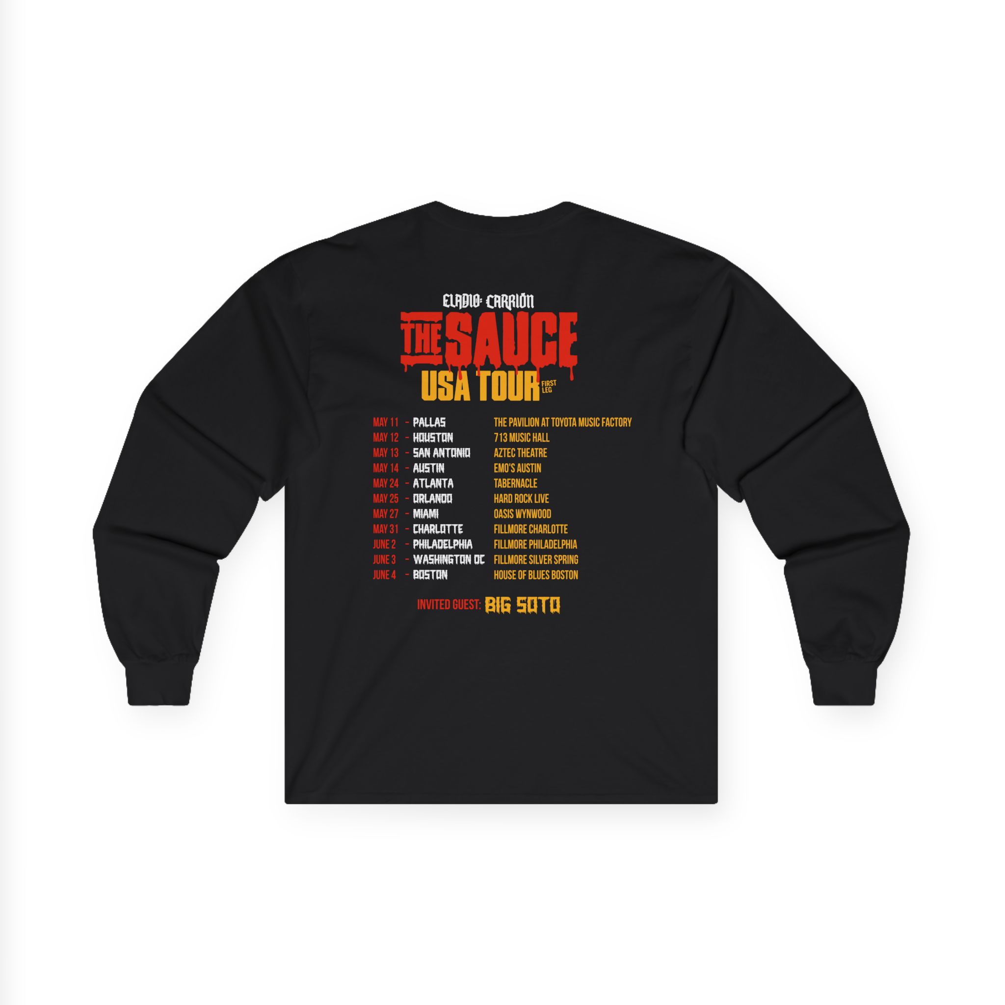 Sauce Boyz Usa Tour Unisex Ultra Cotton Long Sleeve Tee