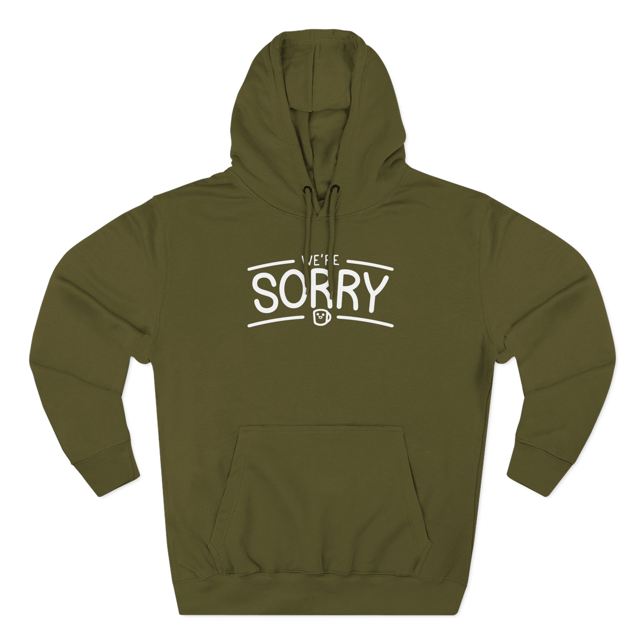 Drawfee We're Sorry Three-Panel Fleece Hoodie