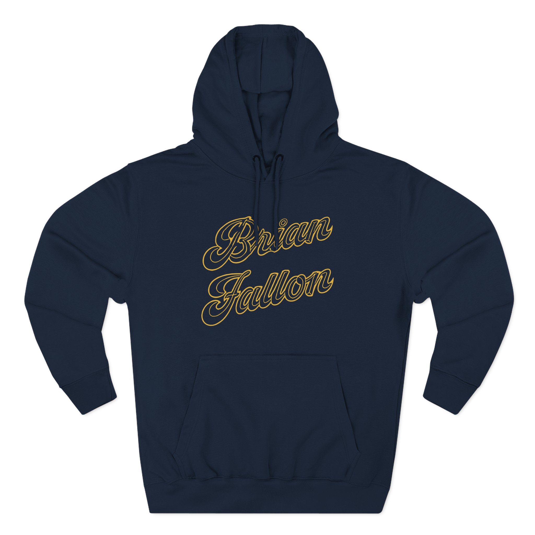 Brian Fallon Gold Text Three-Panel Fleece Hoodie