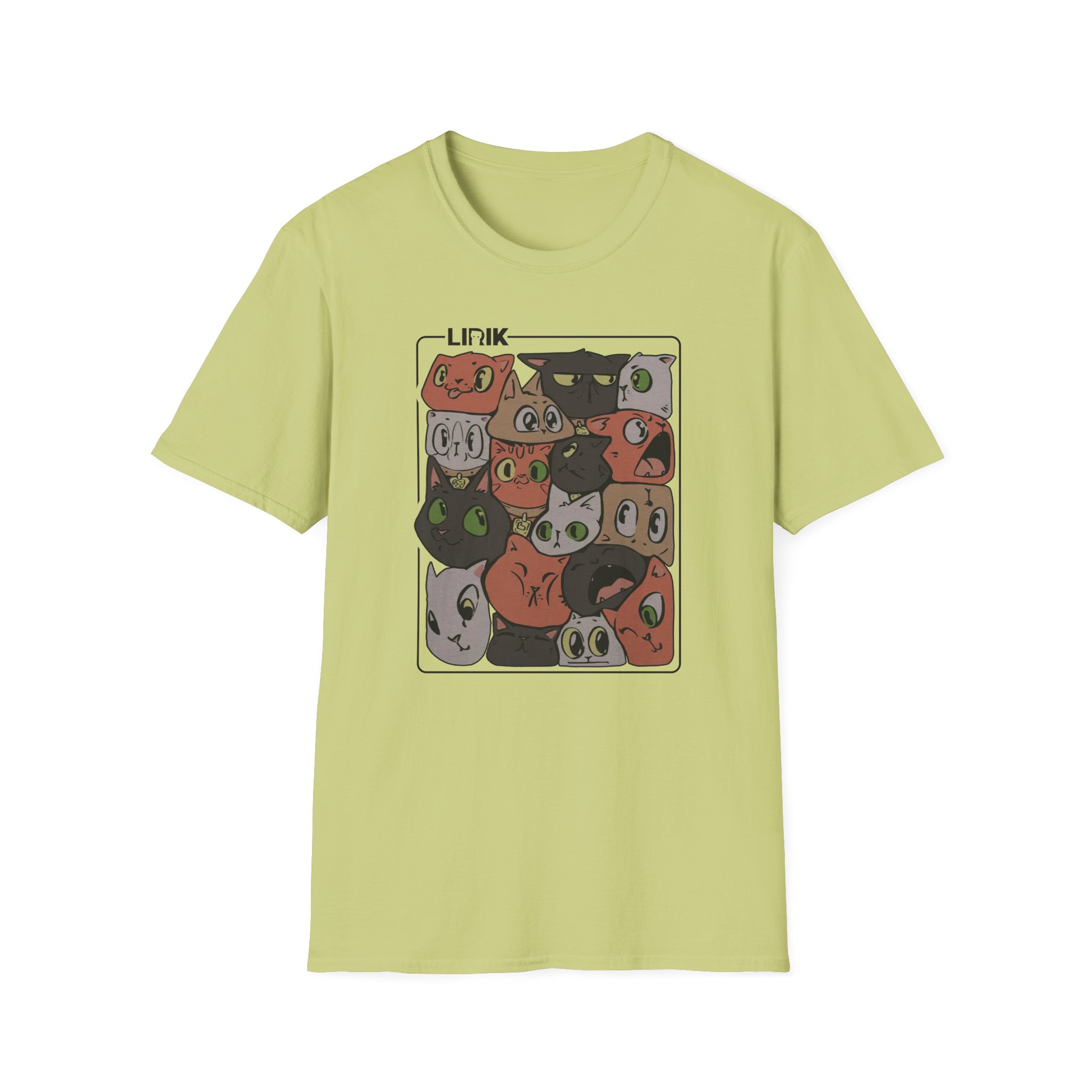 Lirik Squished Cat Jar Unisex Softstyle T-Shirt