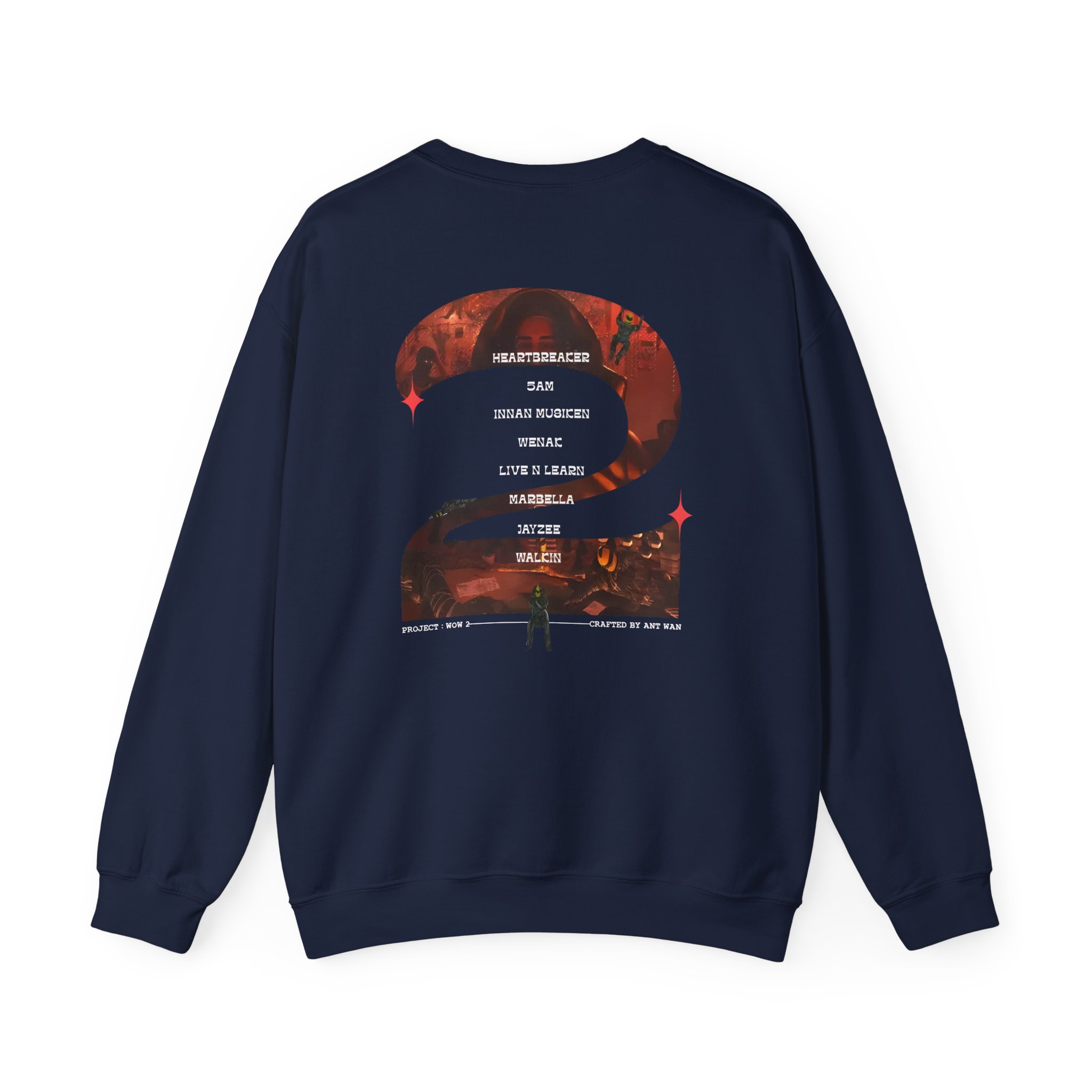 Antwan Släpper Wow 2 Unisex Heavy Blend™ Crewneck Sweatshirt