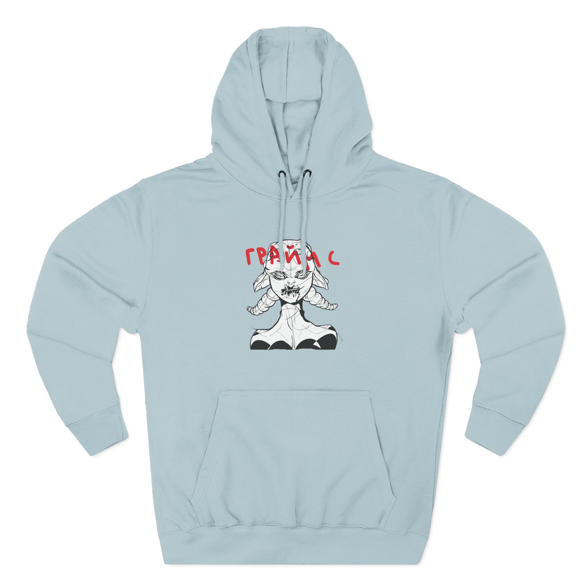 Grimes Three-panel Fleece Hoodie