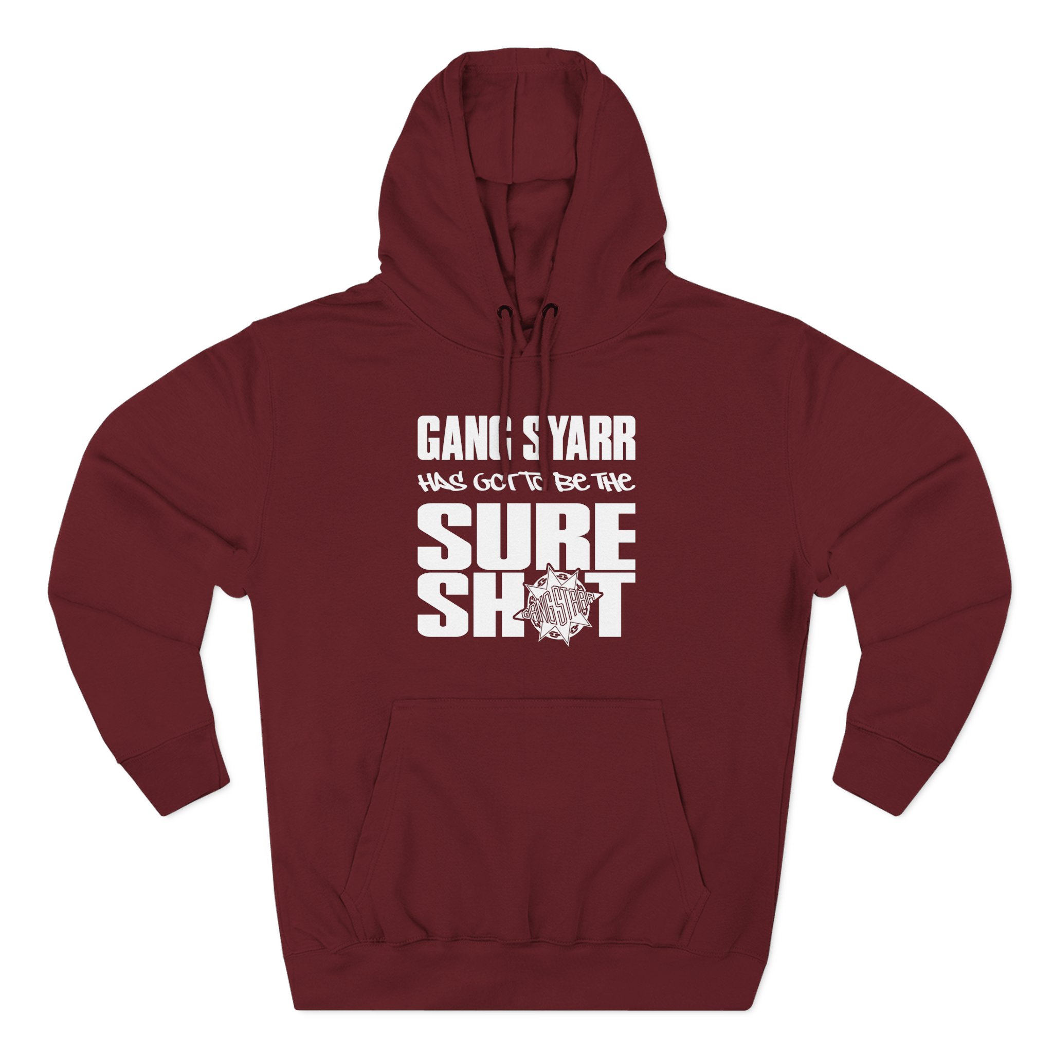 Gang Starr Has Got to Be Sure Shot Three-Panel Fleece Hoodie
