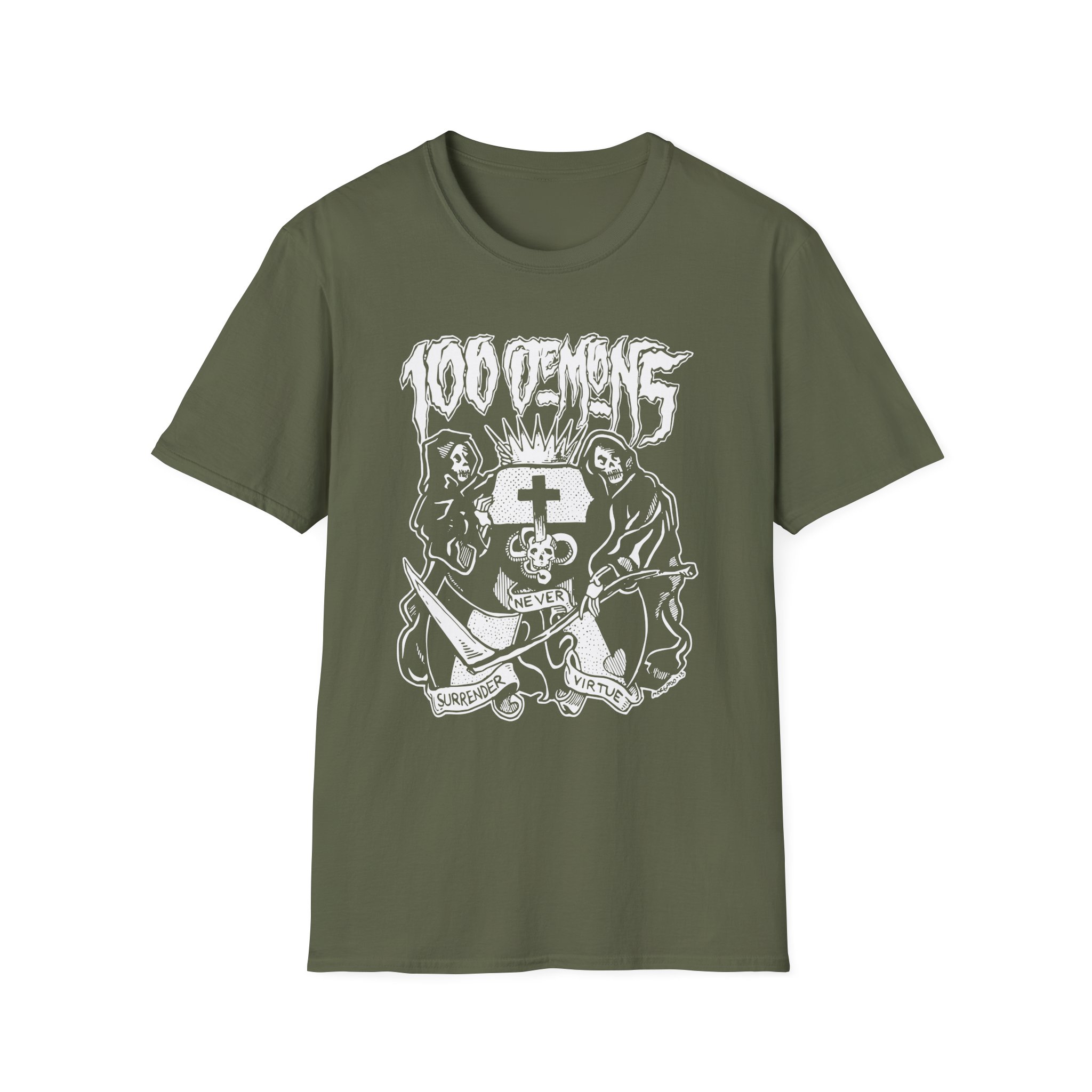 100 Demons Unisex Softstyle T-Shirt