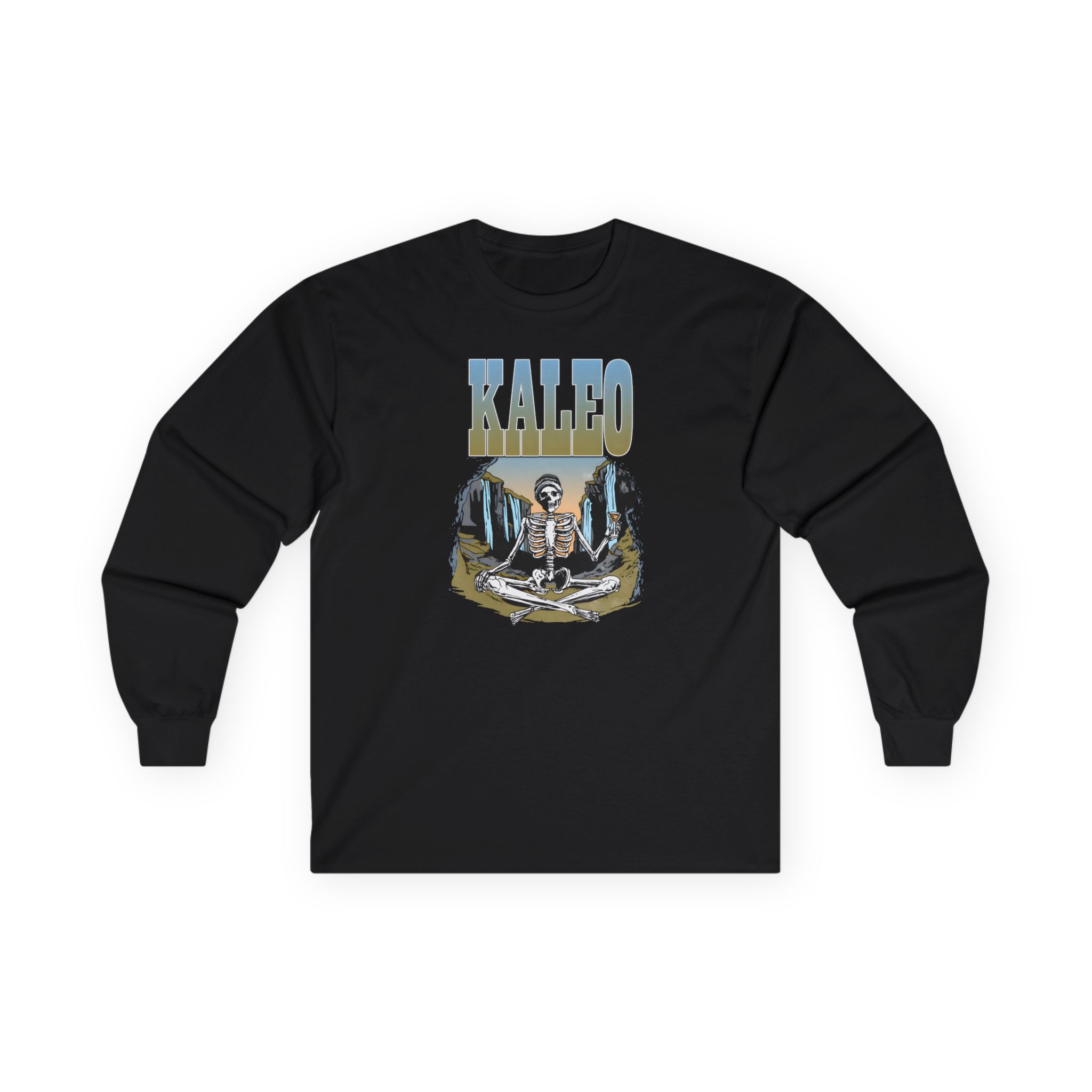 Kaleo Meditating Skeleton Unisex Ultra Cotton Long Sleeve Tee