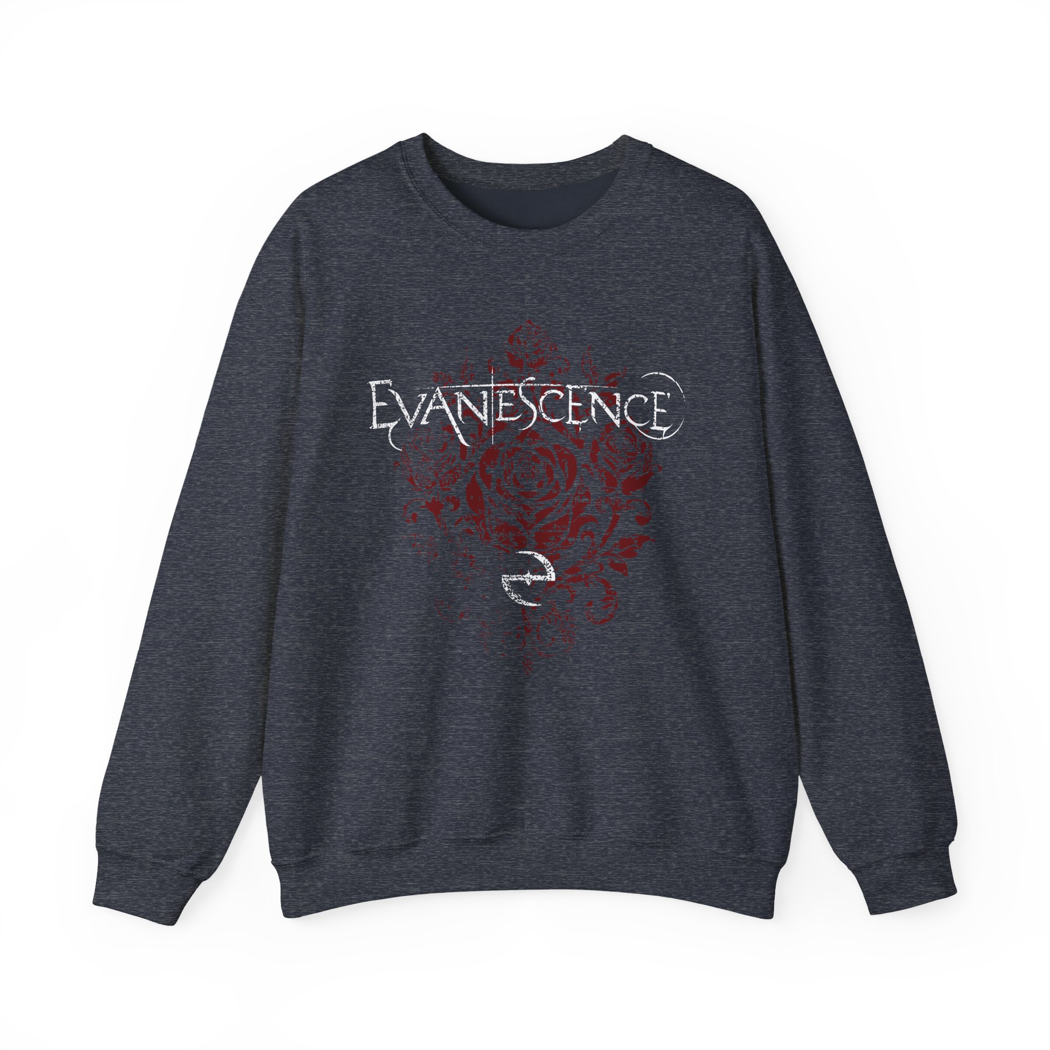 Evanescence Rose Logo Unisex Heavy Blendâ„¢ Crewneck Sweatshirt