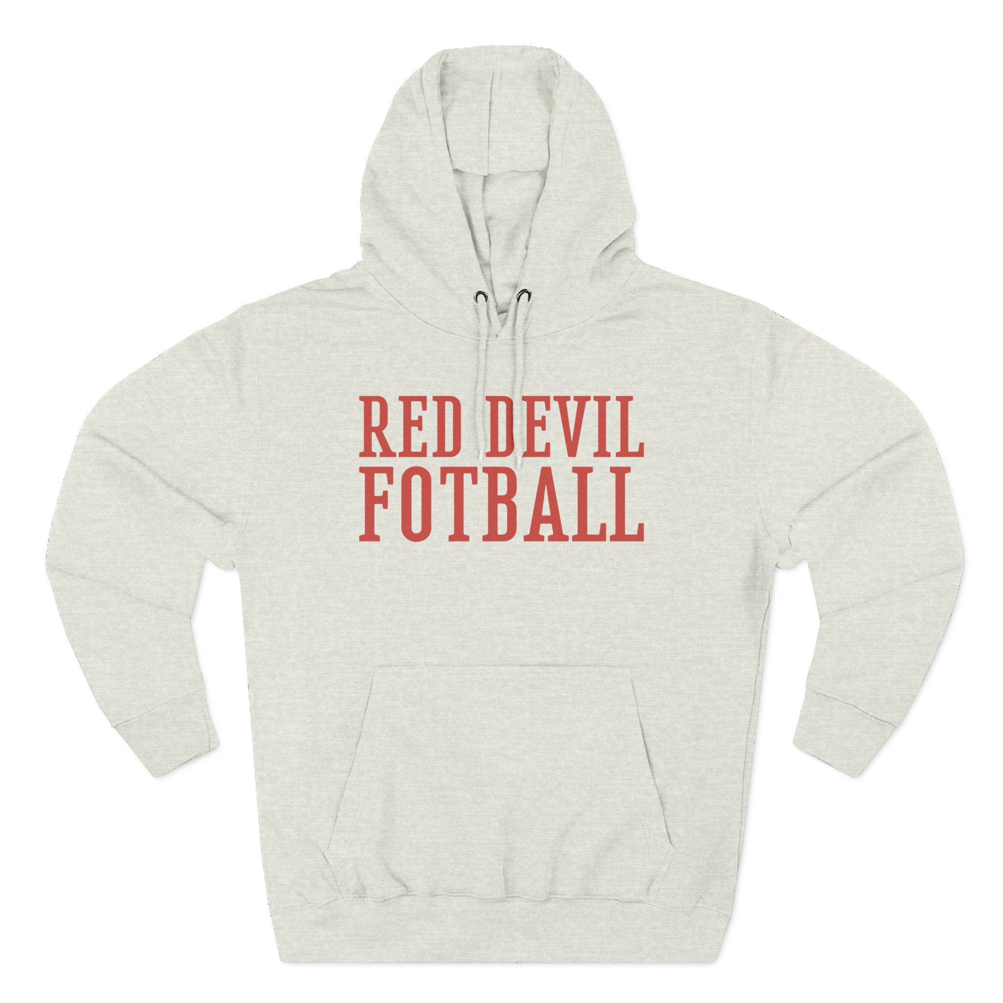 Shaboozey Red Devil Football Three-Panel Fleece Hoodie