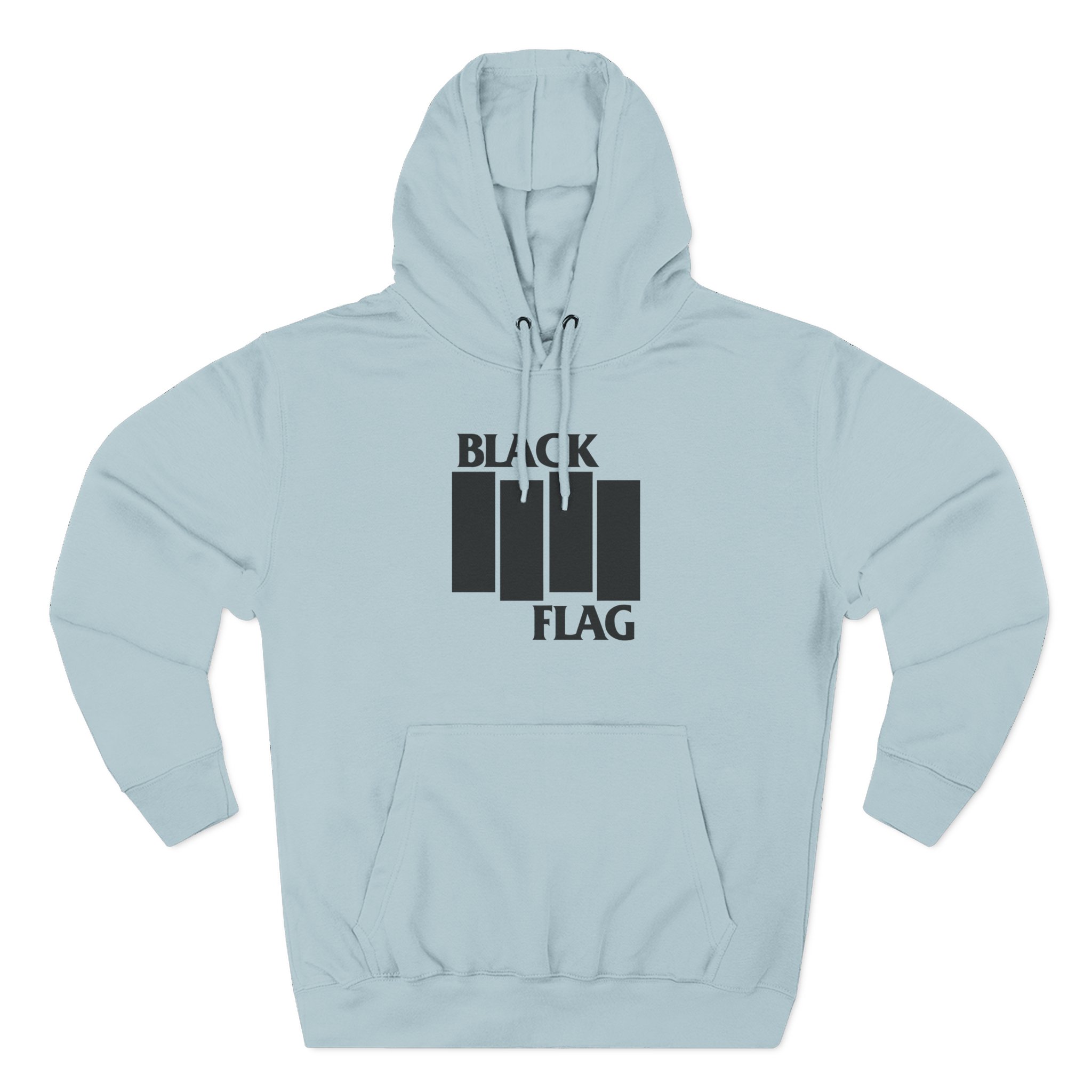 Black Flag Bars Three-Panel Fleece Hoodie