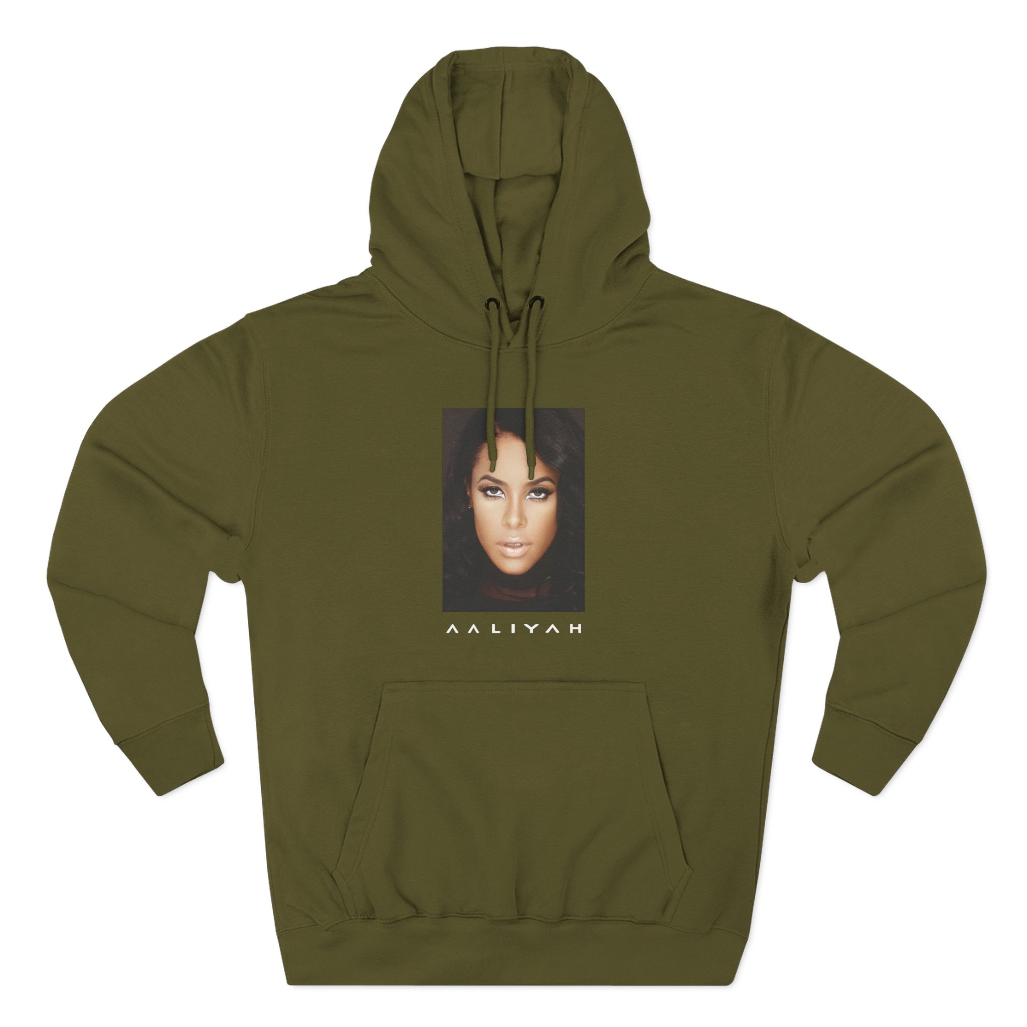 Aaliyah Self Self Titled Photo Three-Panel Fleece Hoodie
