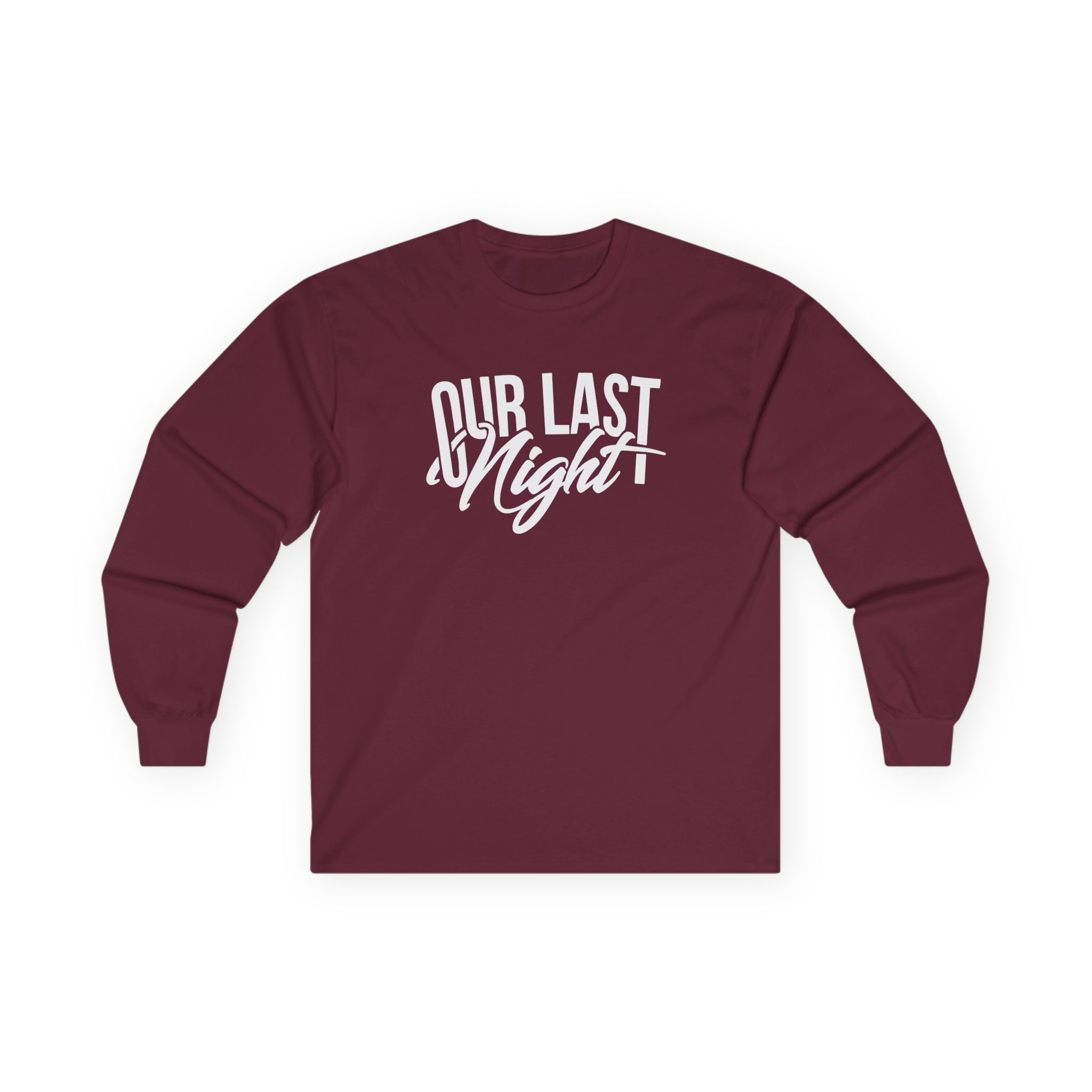 Our Last Night Script Unisex Ultra Cotton Long Sleeve Tee