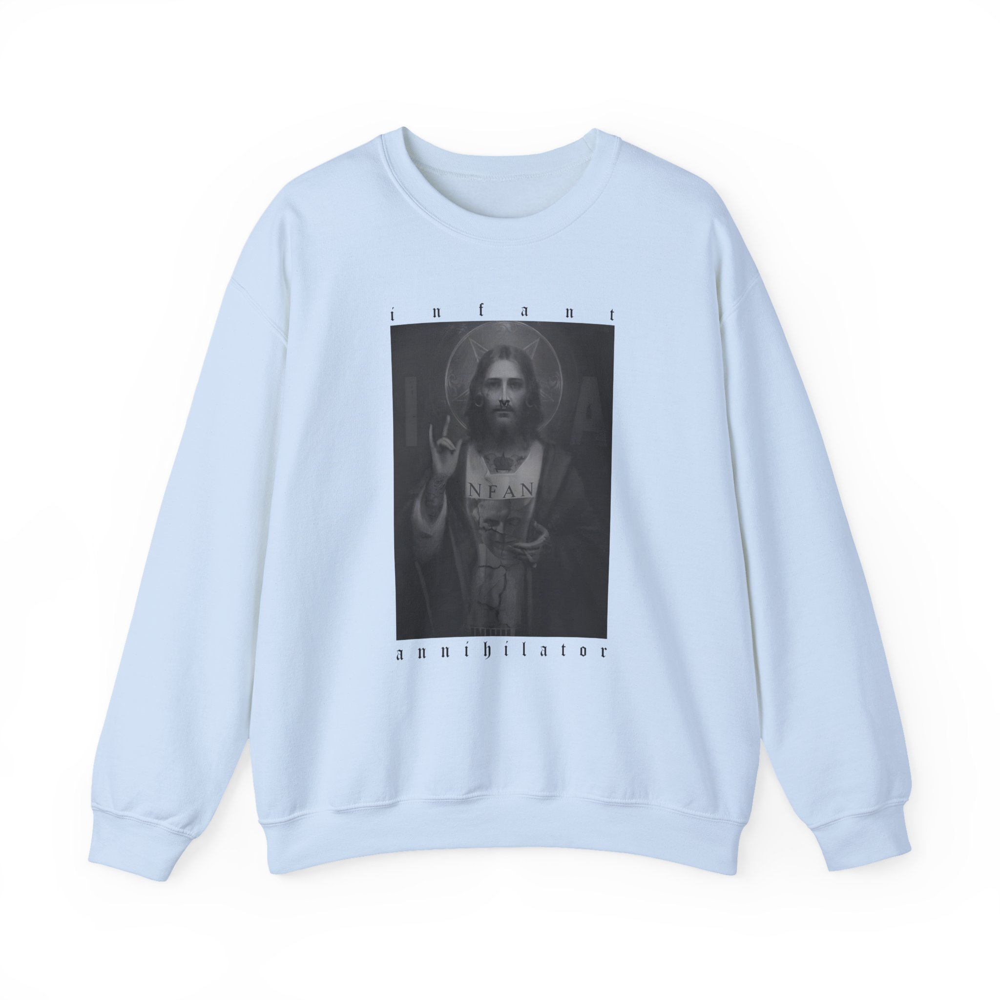 Infant Annihilator Jesus Unisex Heavy Blendâ„¢ Crewneck Sweatshirt