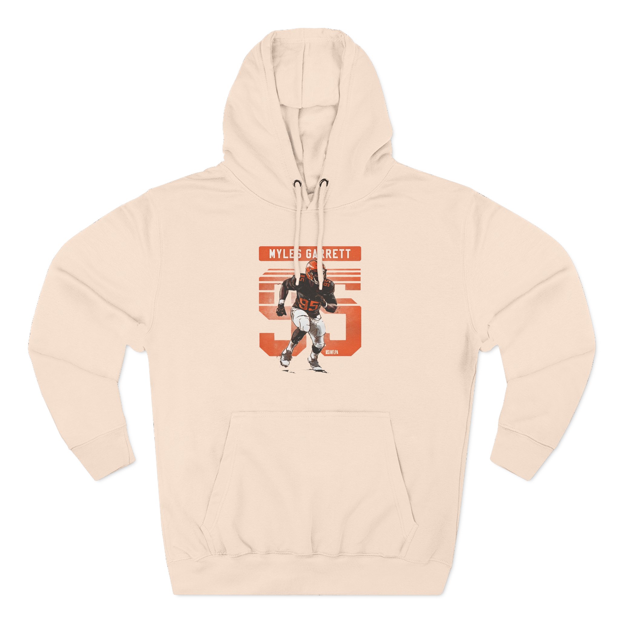 Myles Garrett Grunge Three-Panel Fleece Hoodie