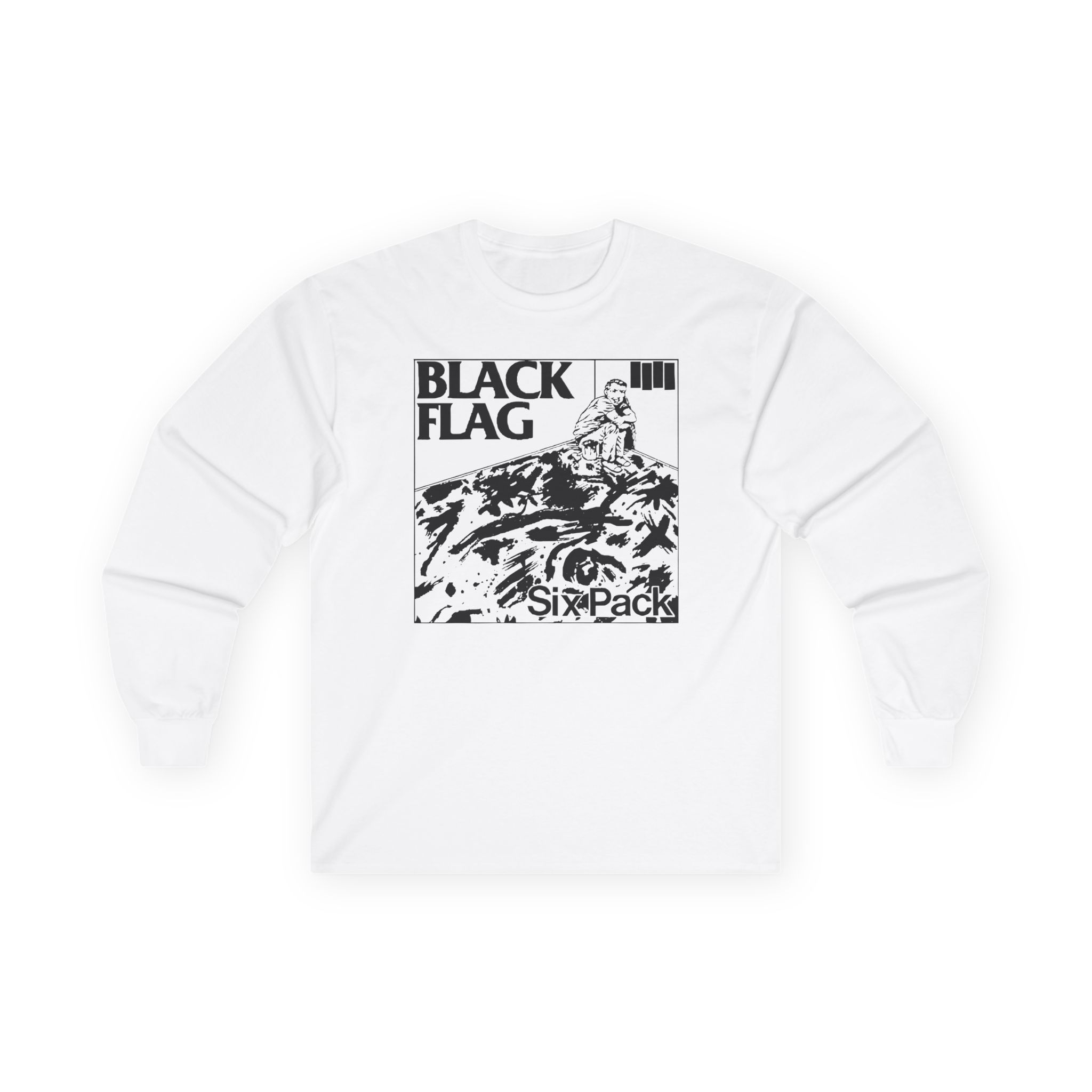 Black Flag Six Pack Unisex Ultra Cotton Long Sleeve Tee