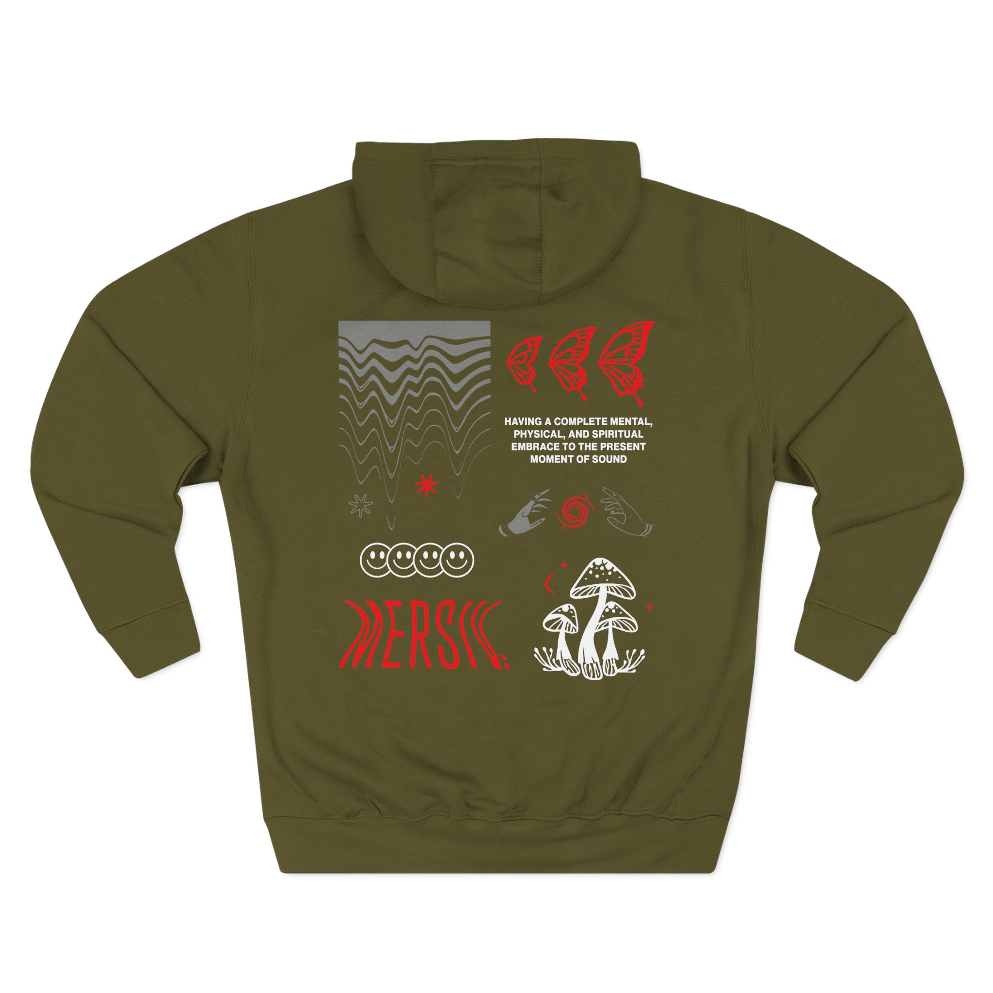 Mersiv Atl Three-Panel Fleece Hoodie