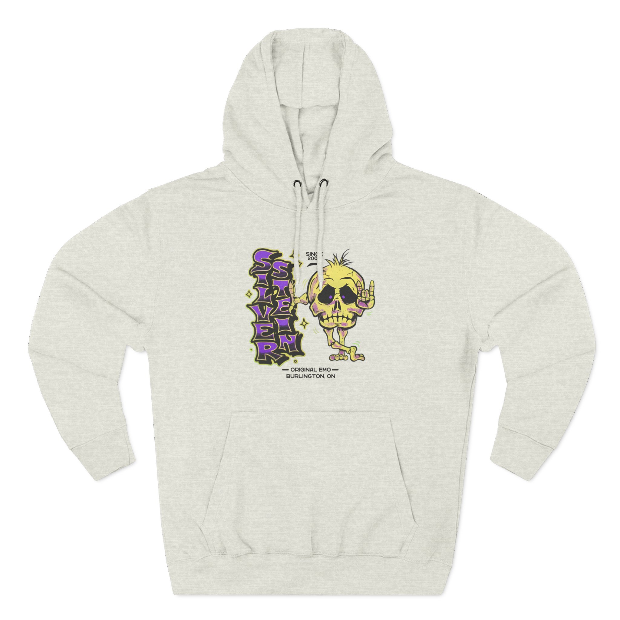 Silverstein SkeletonThree-Panel Fleece Hoodie