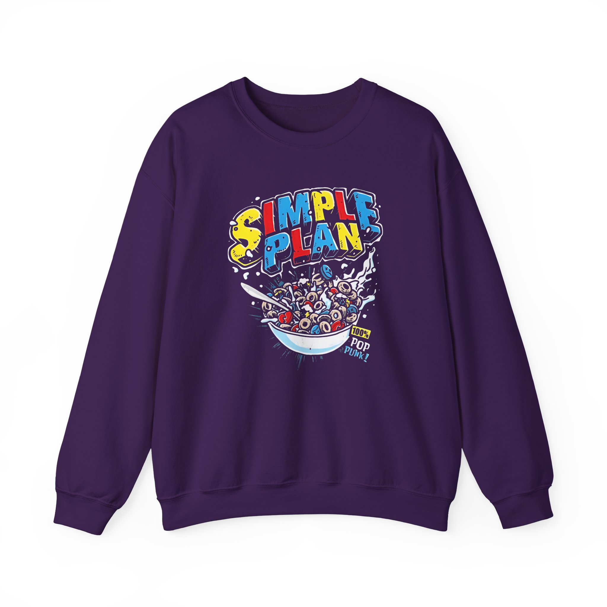 Simple Plan Cereal Unisex Heavy Blendâ„¢ Crewneck Sweatshirt