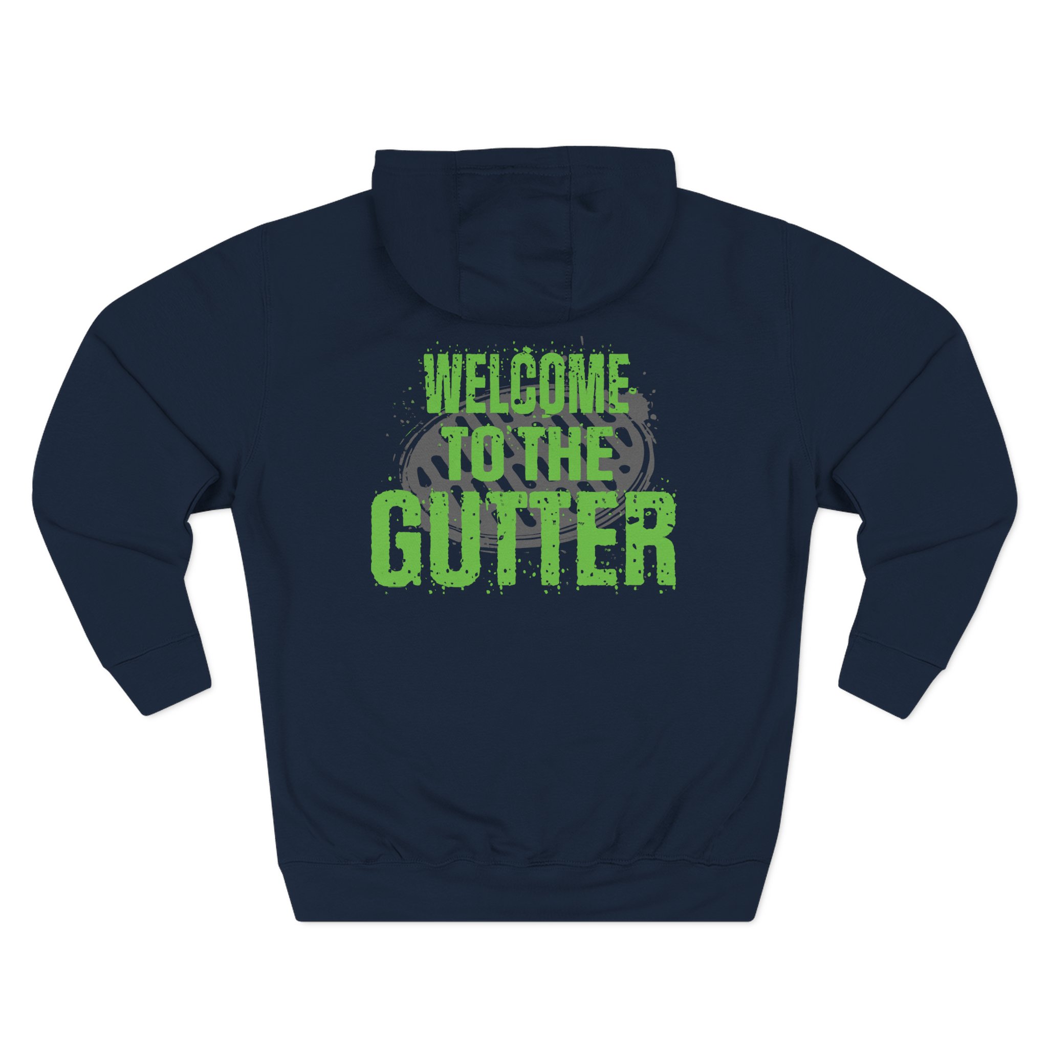 Overkill Welcome to the Gutter Raglan Three-Panel Fleece Hoodie