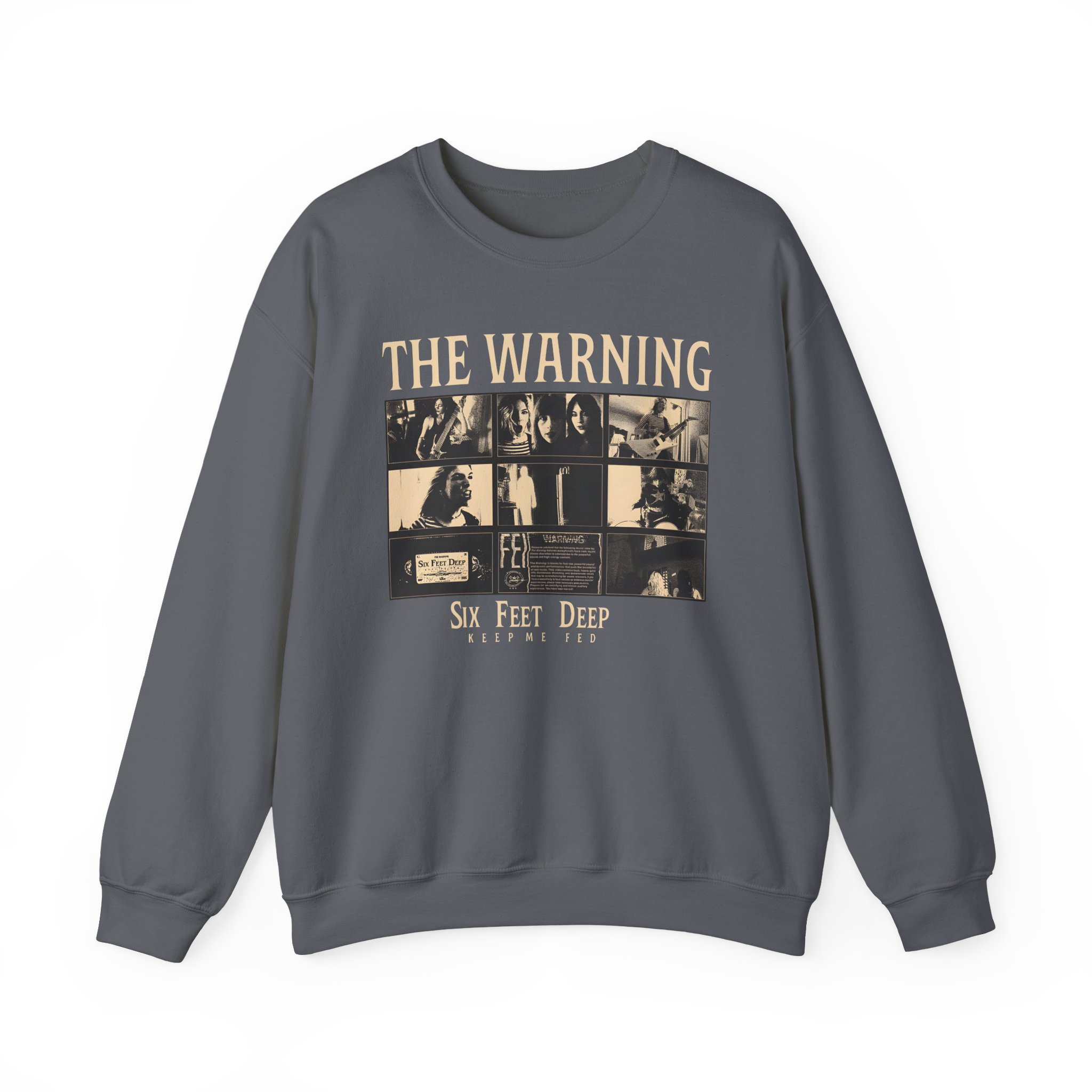 The Warning Six Feet Deep Unisex Heavy Blendâ„¢ Crewneck Sweatshirt