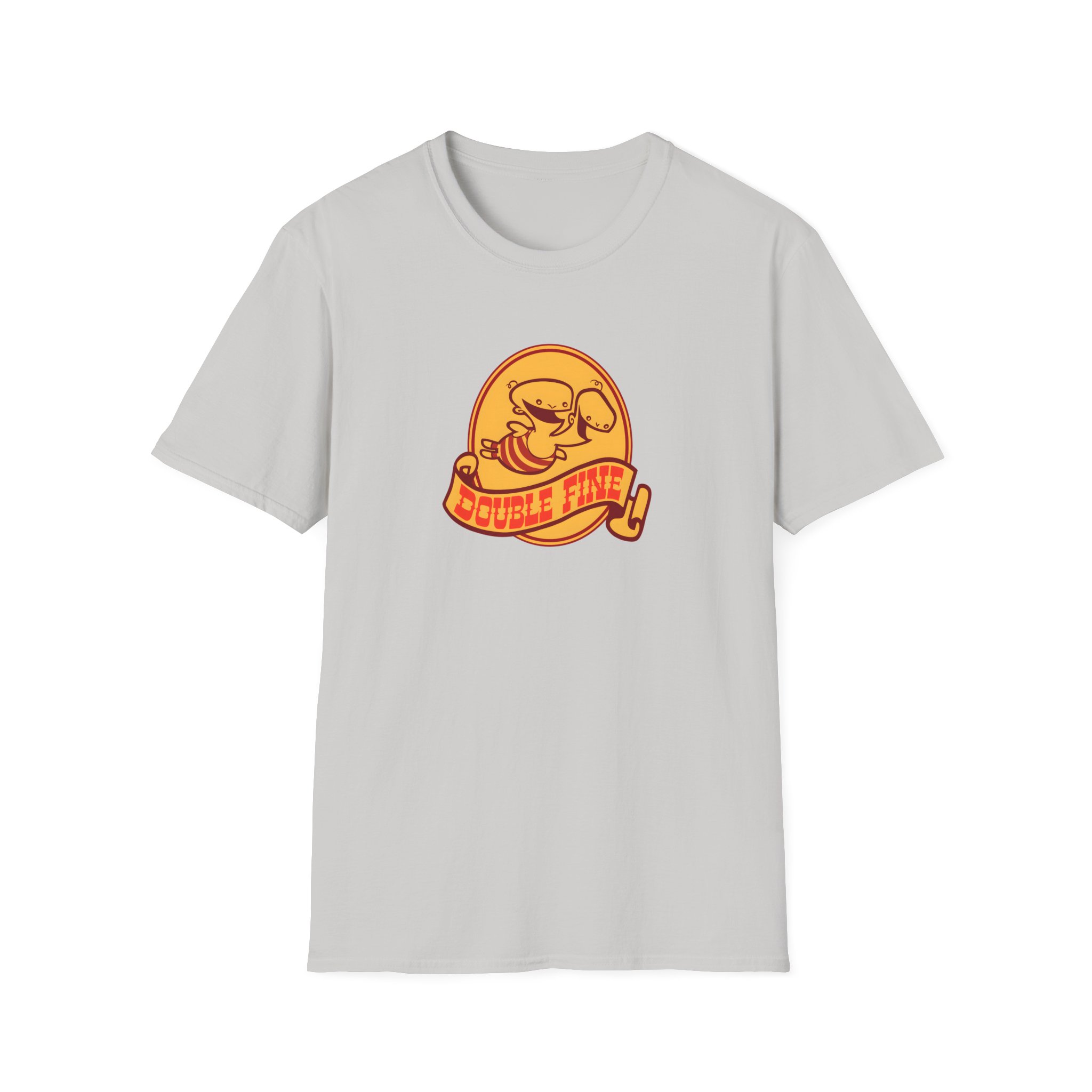 Double Fine Golden Two-headed Baby Unisex Softstyle T-Shirt