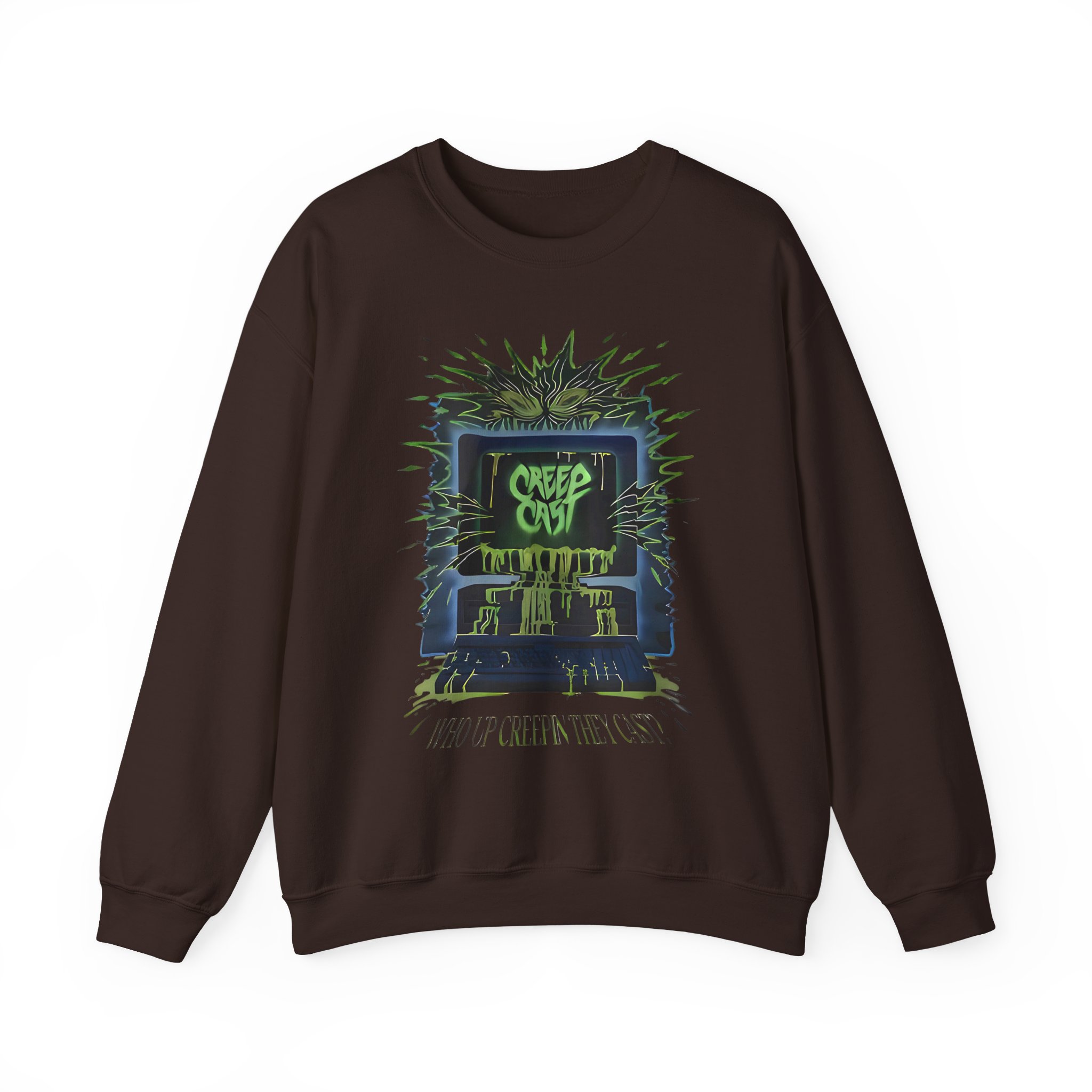 Creepcast Who Up Creepin Unisex Heavy Blendâ„¢ Crewneck Sweatshirt