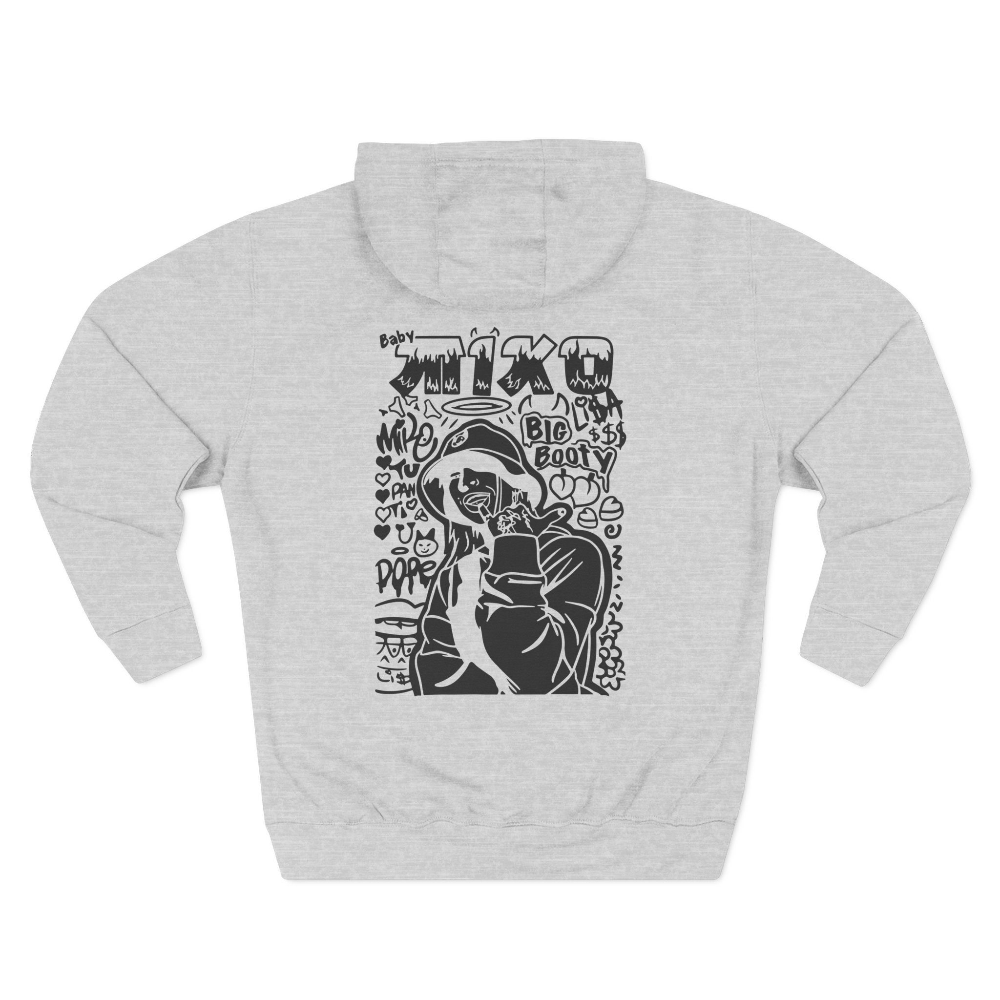 Young Miko Three-Panel Fleece Hoodie