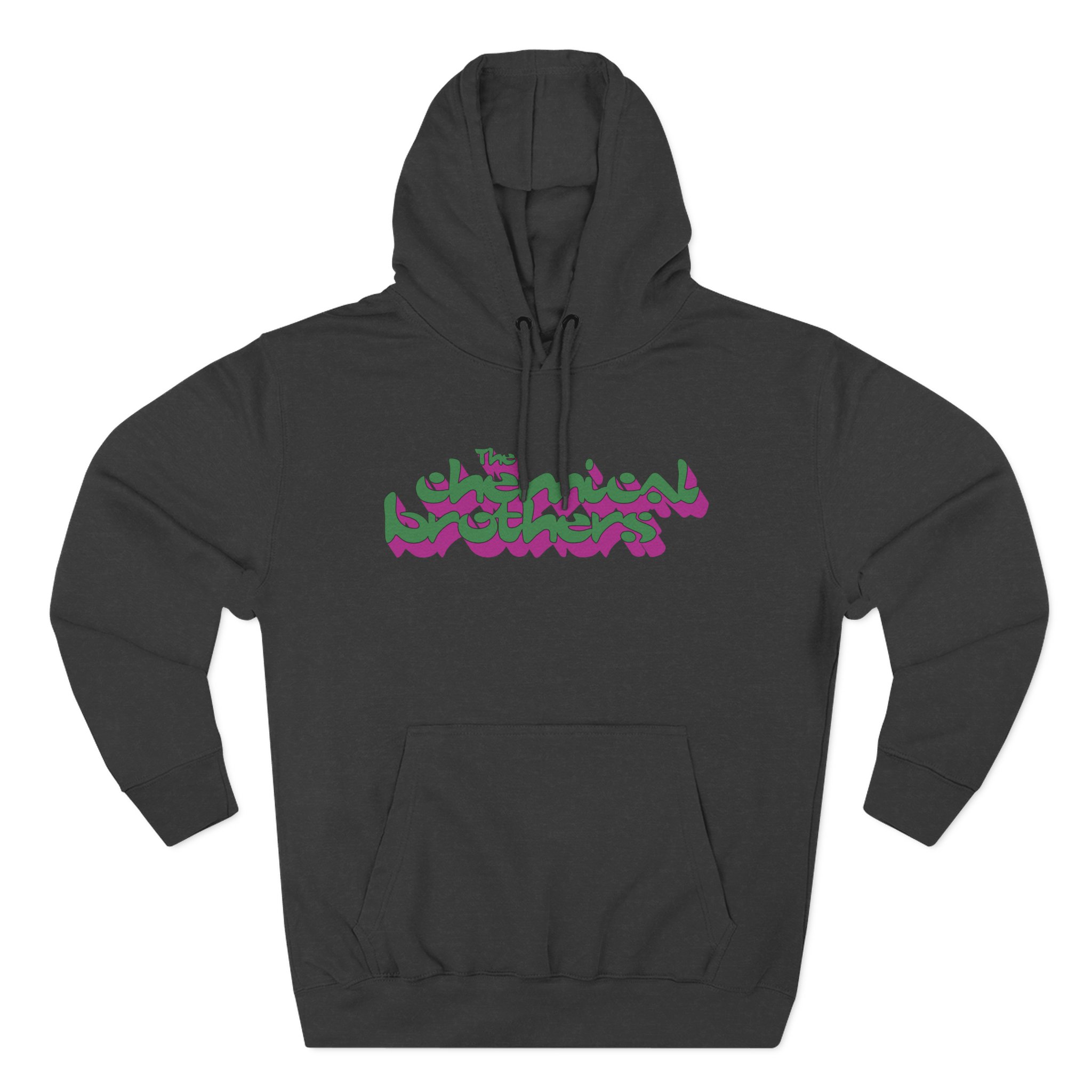 The Chemical Brothers 3d Logo Three-Panel Fleece Hoodie