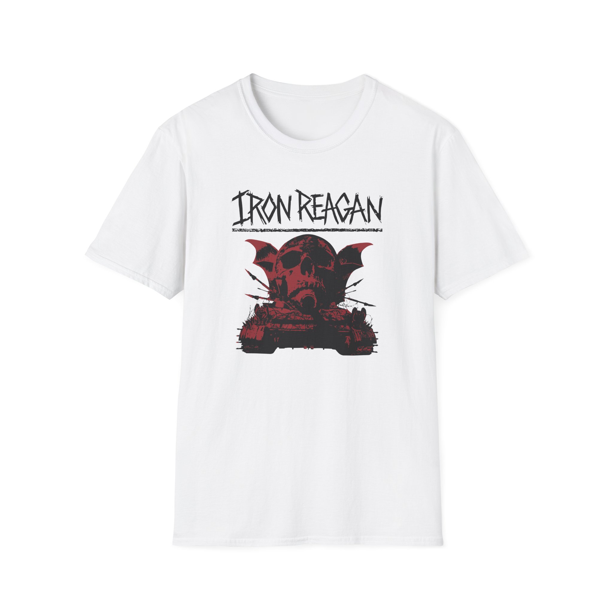 Iron Reagan Warning Unisex Softstyle T-Shirt
