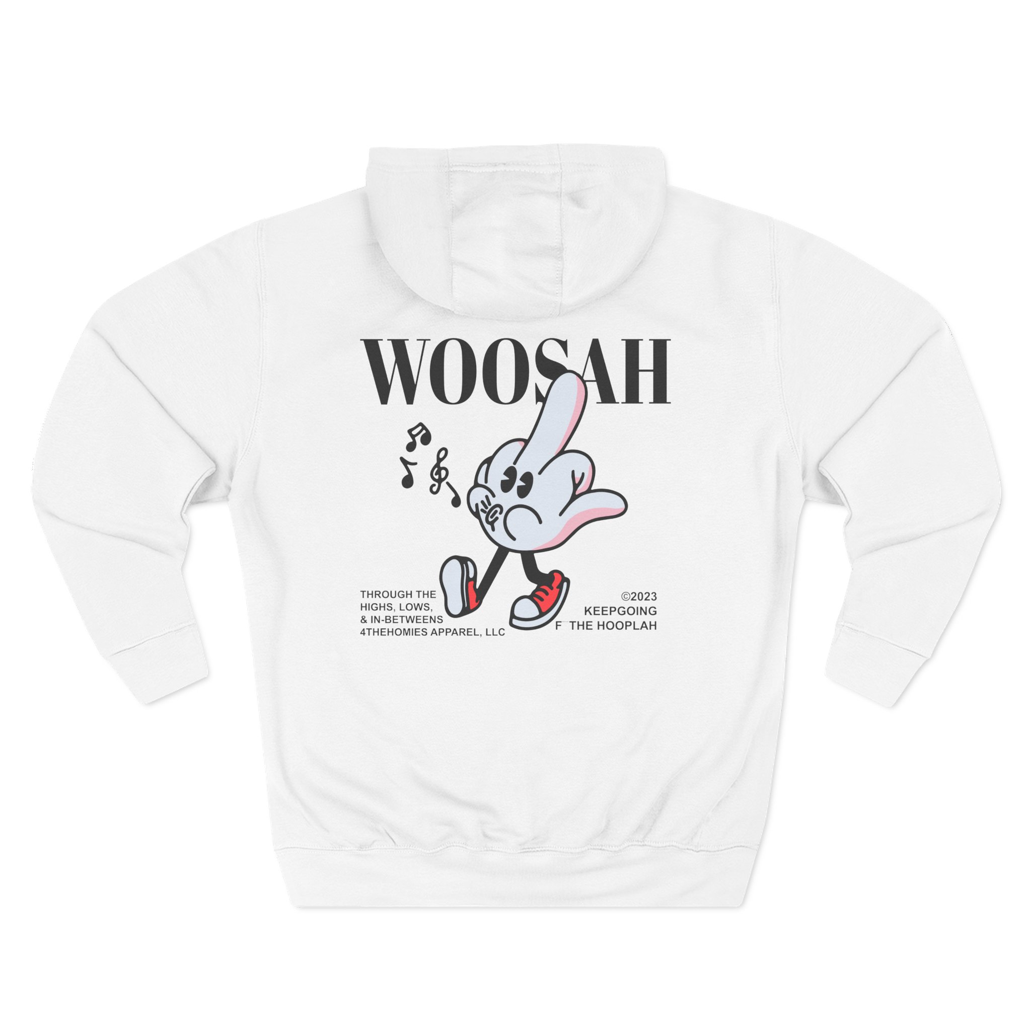 Mike Stud Keepgoing Woosah Three-Panel Fleece Hoodie
