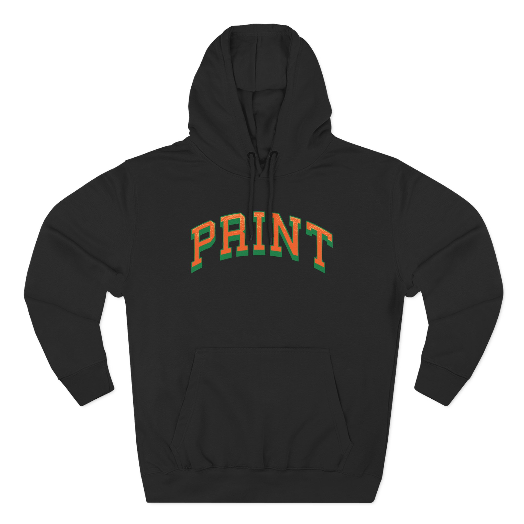 Larry June Print Three-Panel Fleece Hoodie