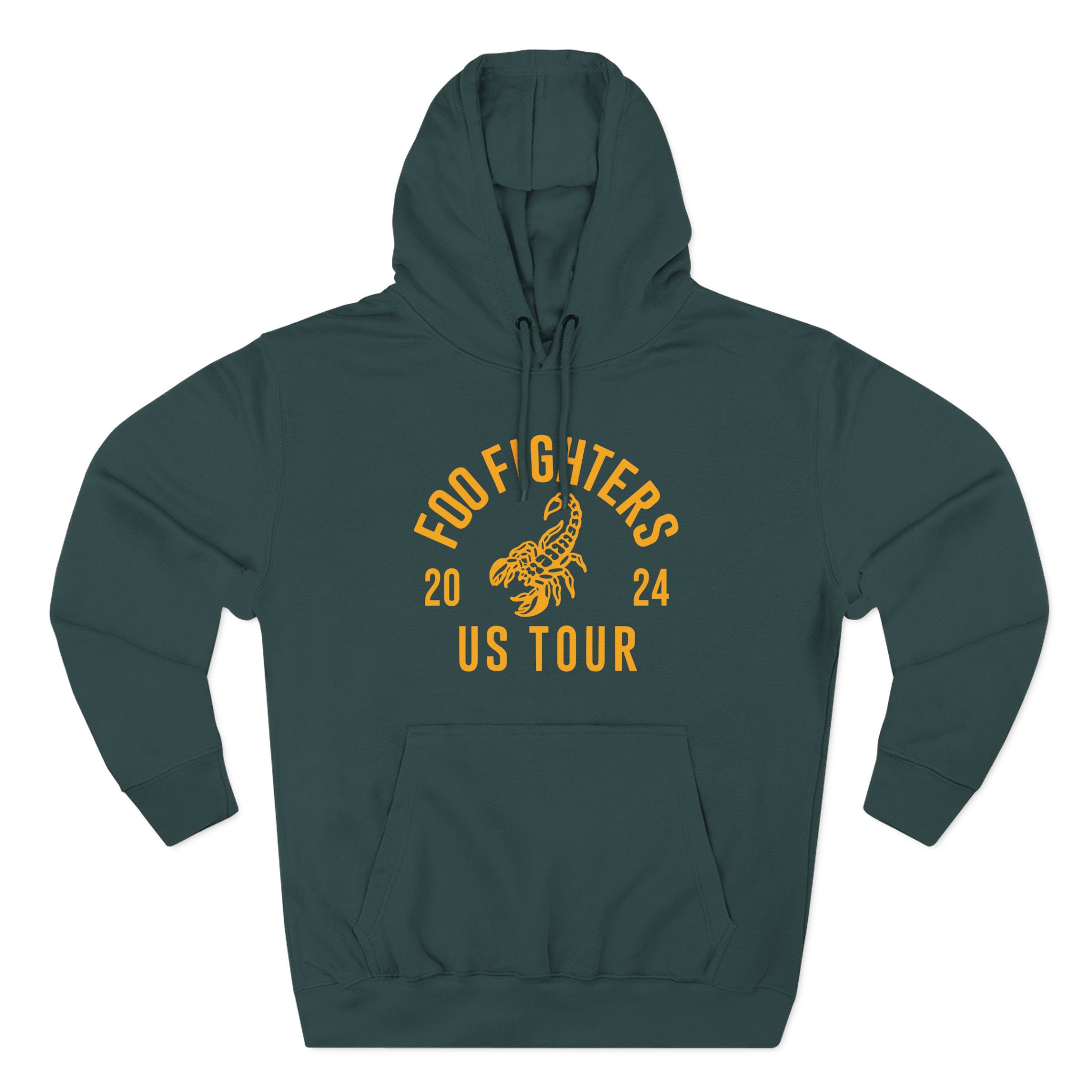 Foo Fighters 2024 Us Tour Three-Panel Fleece Hoodie