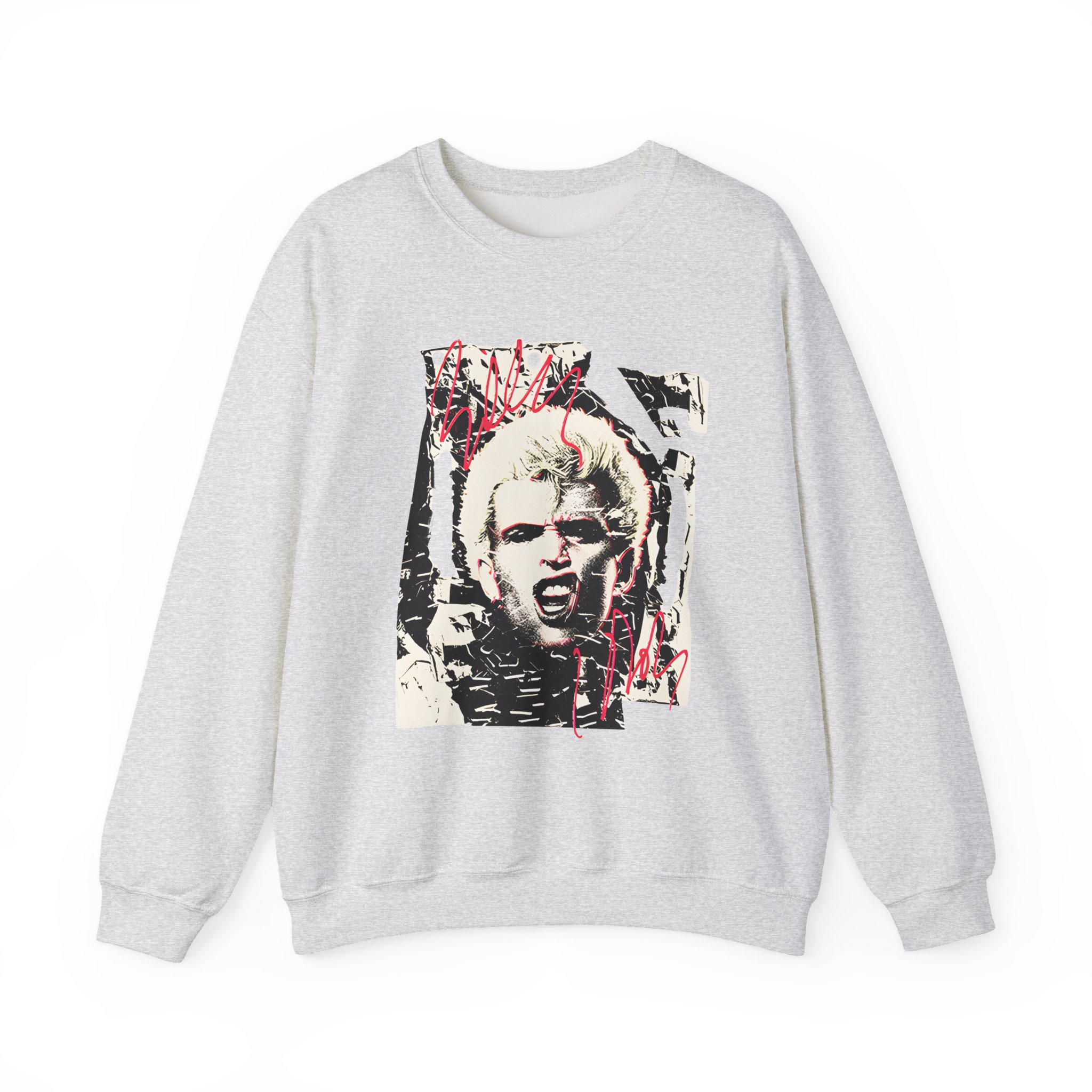 Billy Idol Shattered Photo Unisex Heavy Blendâ„¢ Crewneck Sweatshirt