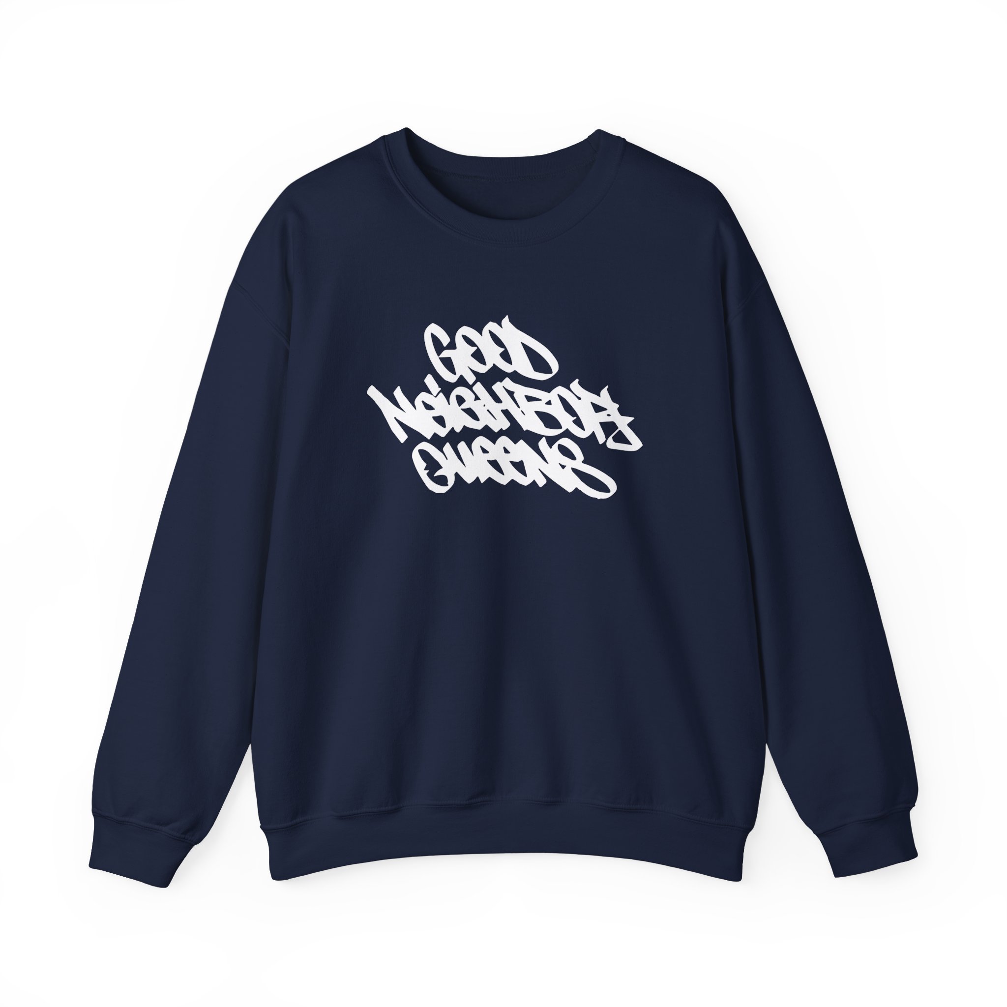 Good Neighbours Queens 3m Reflective Unisex Heavy Blendâ„¢ Crewneck Sweatshirt