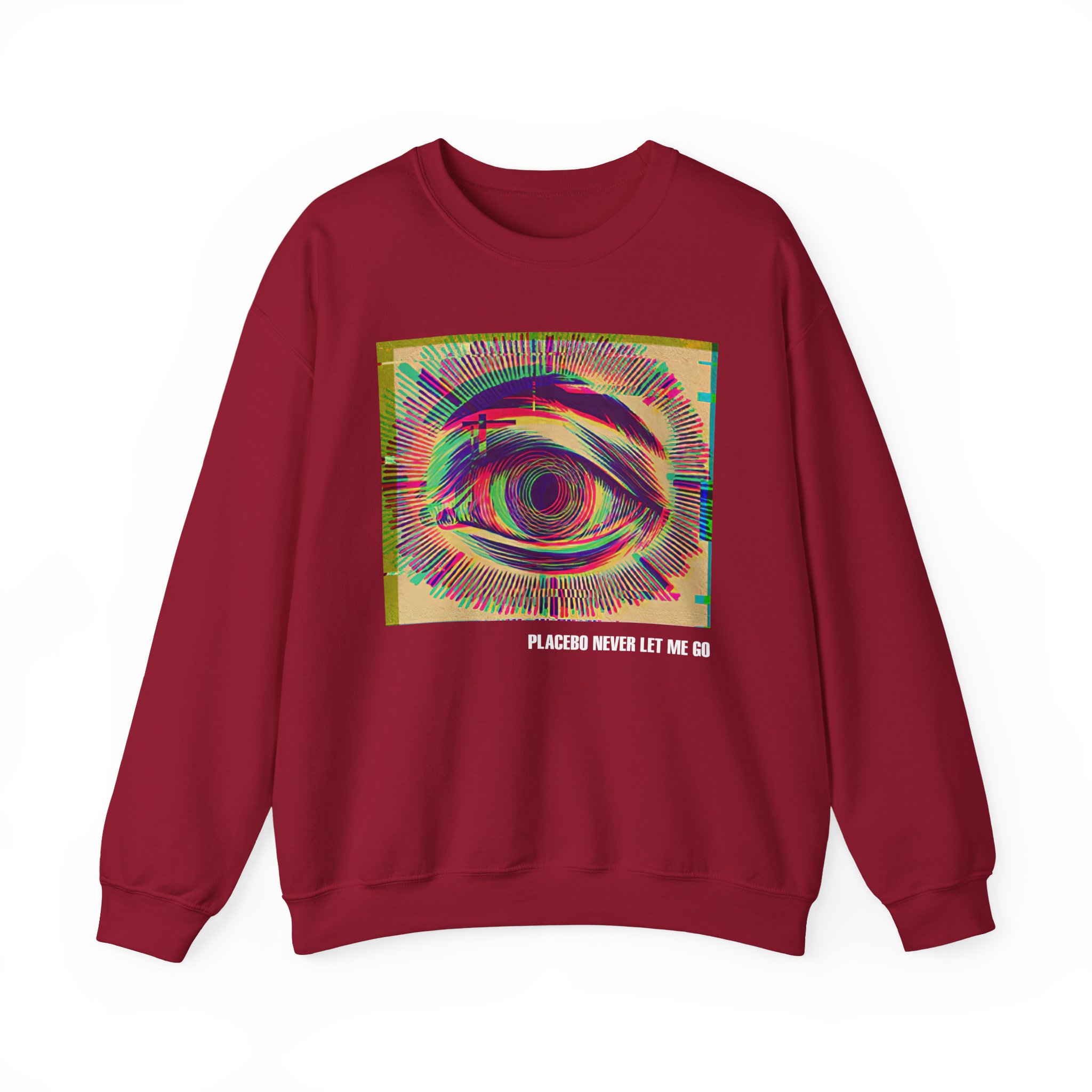 Placebo Glitch Eye Unisex Heavy Blendâ„¢ Crewneck Sweatshirt