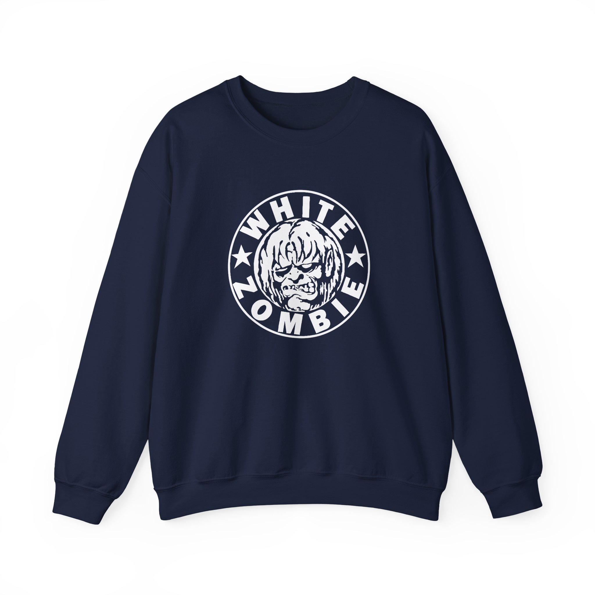White Zombie Circle Logo Unisex Heavy Blendâ„¢ Crewneck Sweatshirt
