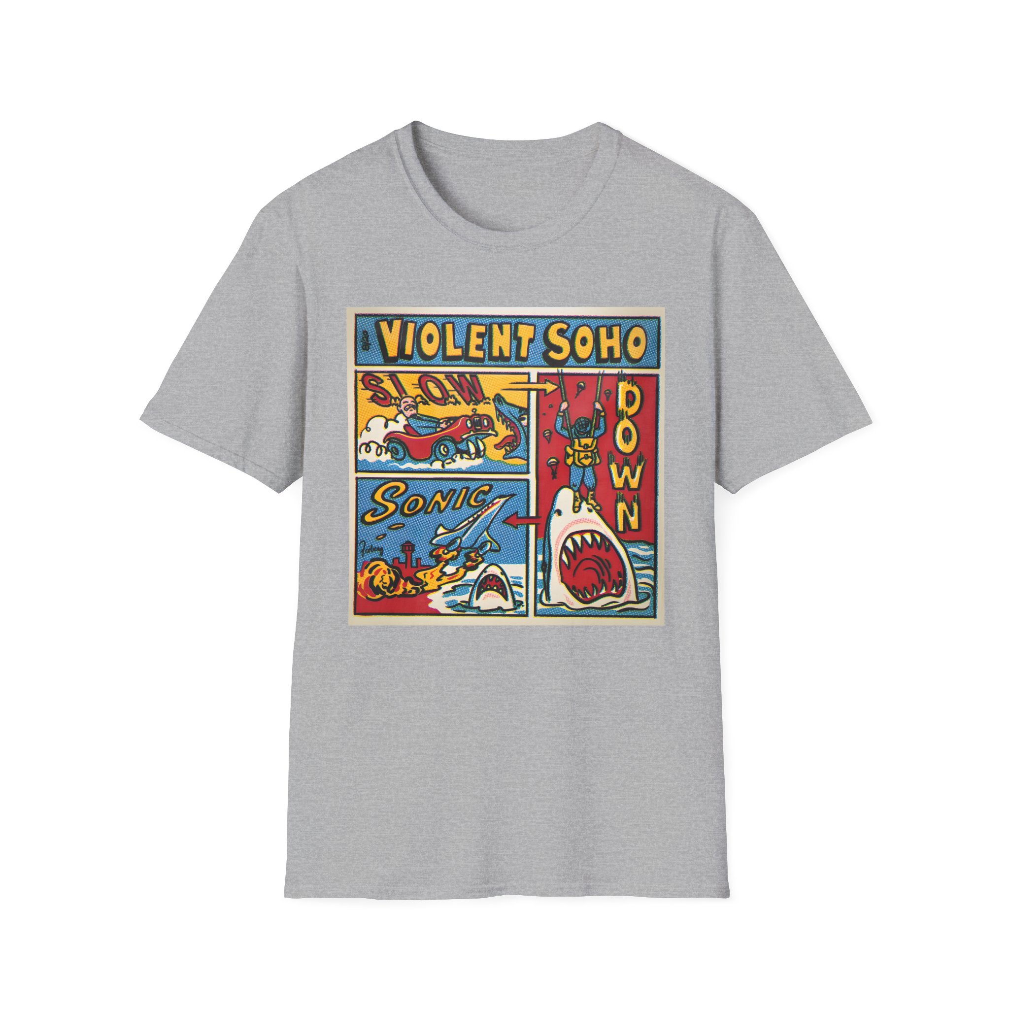 Violent Soho Slow Down Sonic Unisex Softstyle T-Shirt