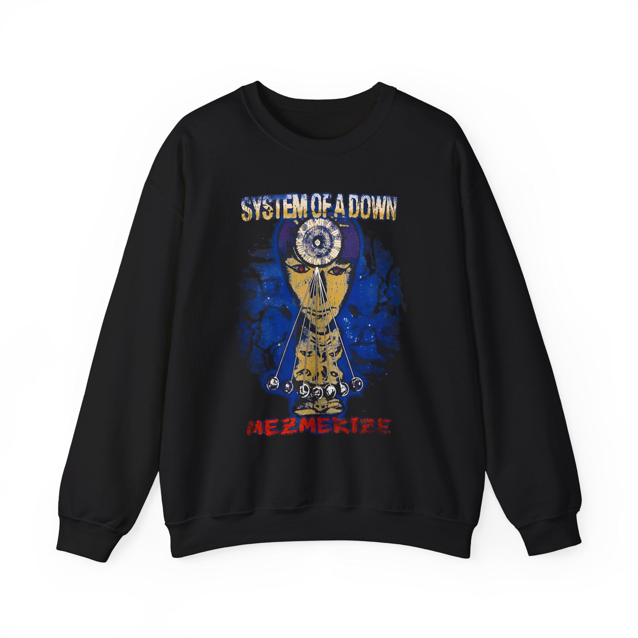 System of a Down Mezmerize Faded Cover Unisex Heavy Blendâ„¢ Crewneck Sweatshirt