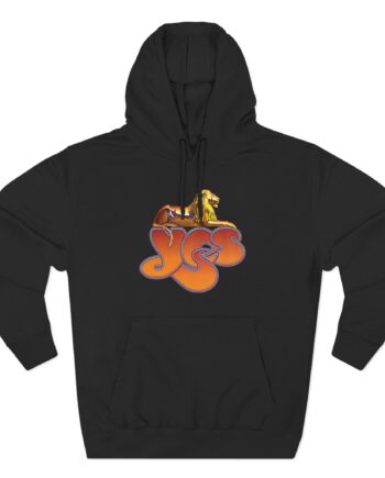 Yes Lion Logo Three-Panel Fleece Hoodie