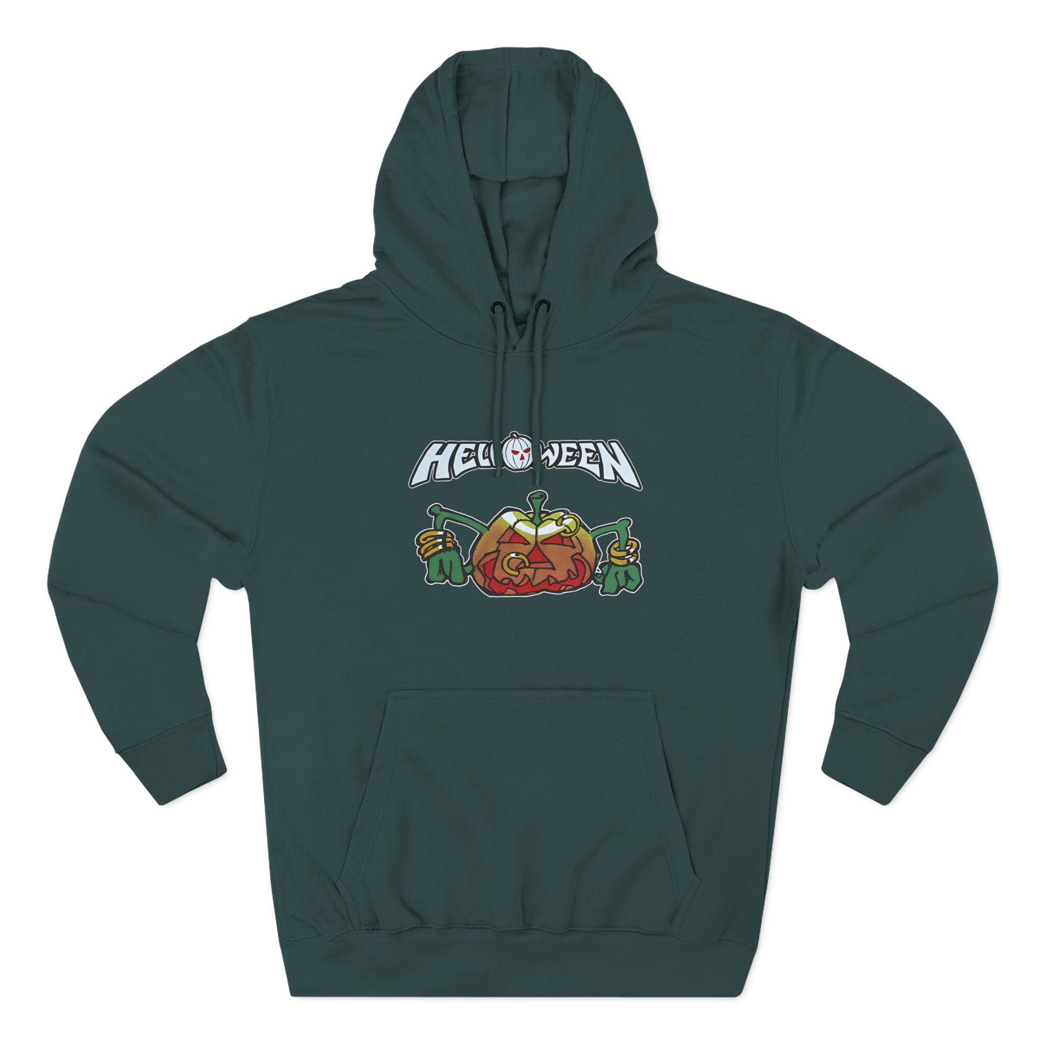 Helloween Rings Pumpkin Three-Panel Fleece Hoodie