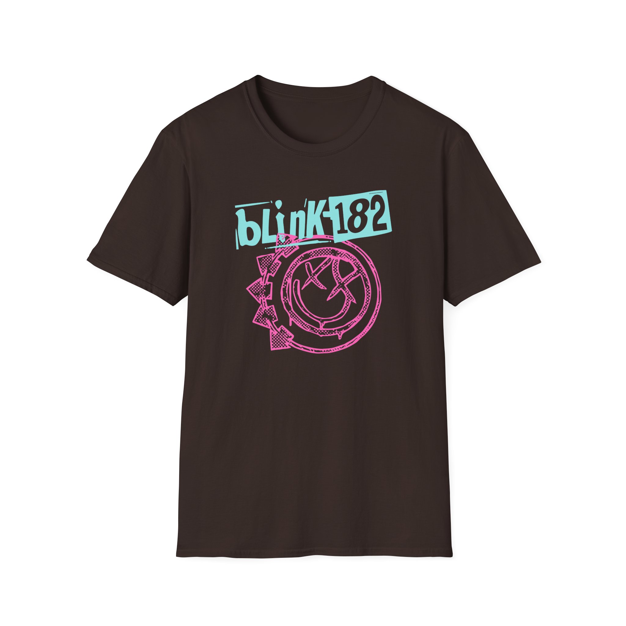 Blink 182 Smiley Crop Unisex Softstyle T-Shirt