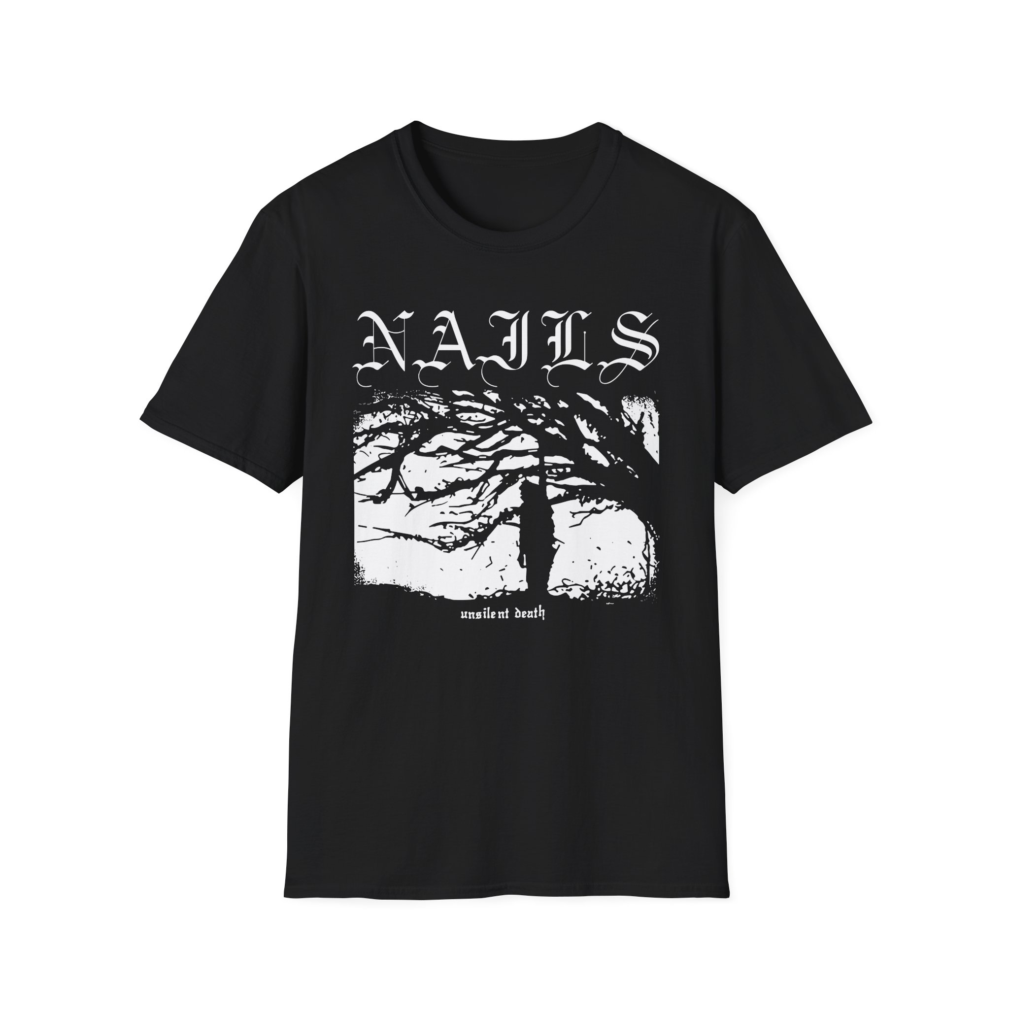 Nails Unsilent Death Unisex Softstyle T-Shirt