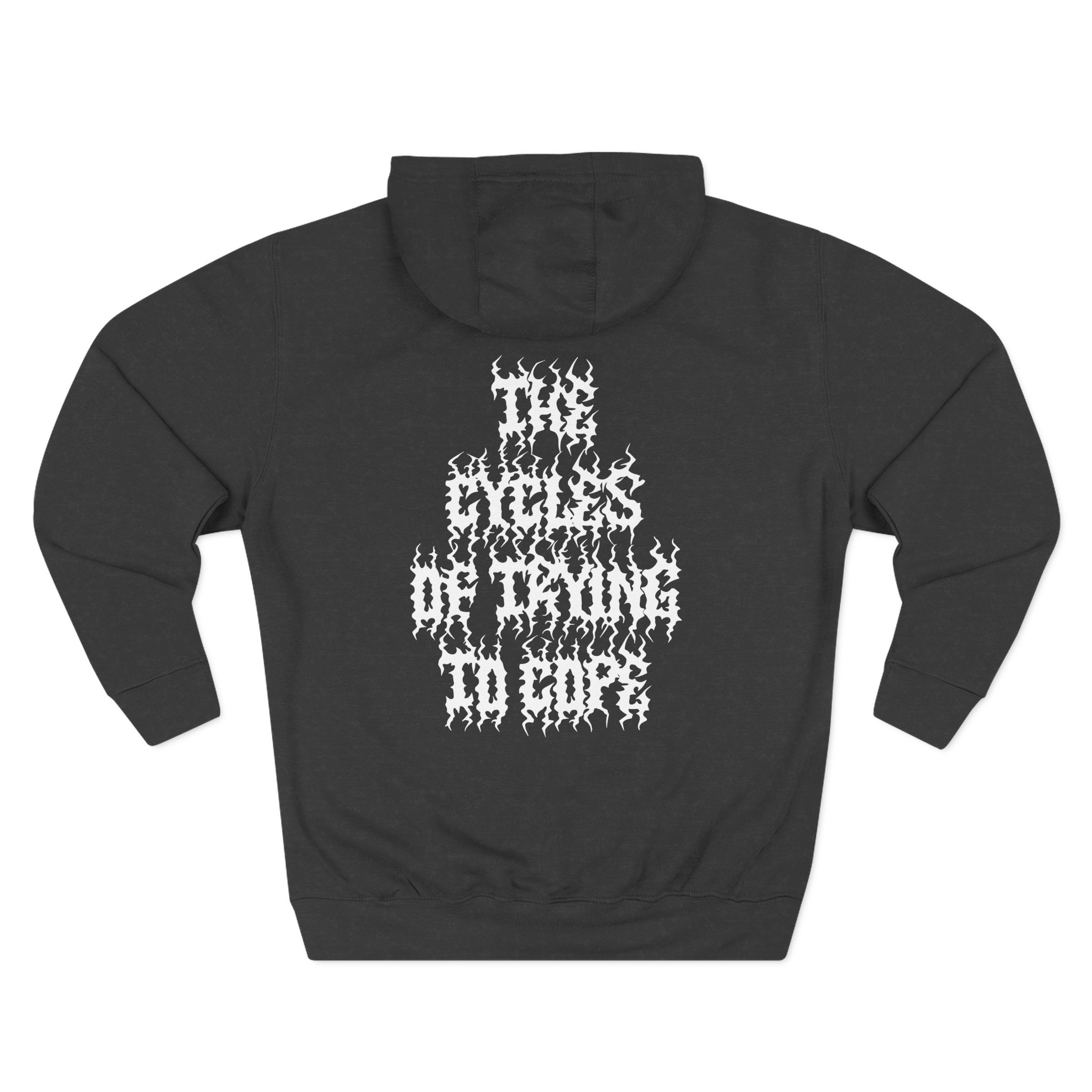 Like Moths to Flames Cycles Three-Panel Fleece Hoodie