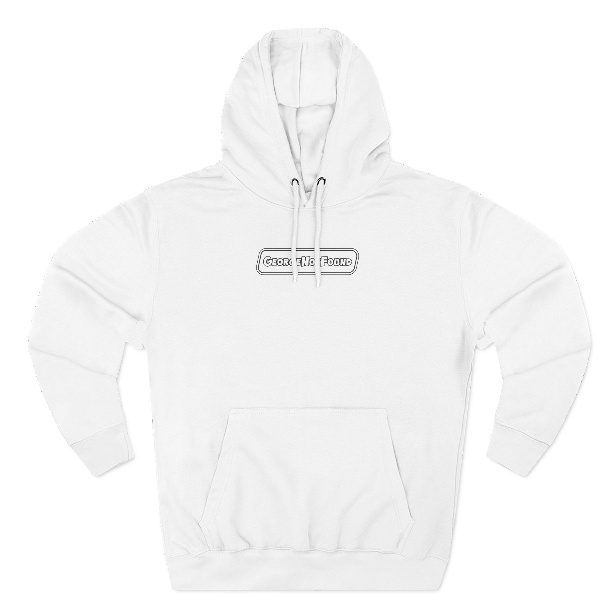 Georgenotfound Logo Three-Panel Fleece Hoodie