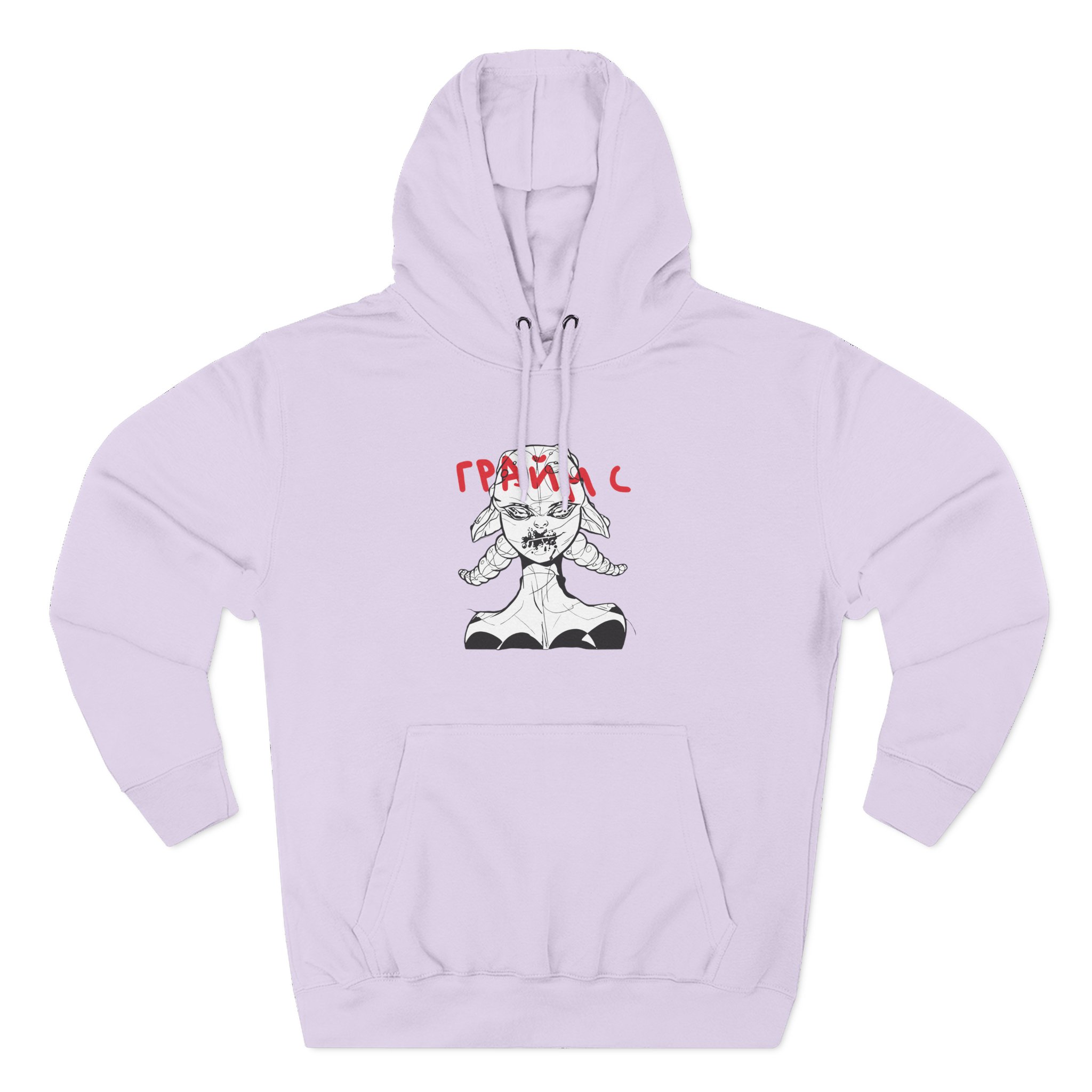 Grimes Three-panel Fleece Hoodie