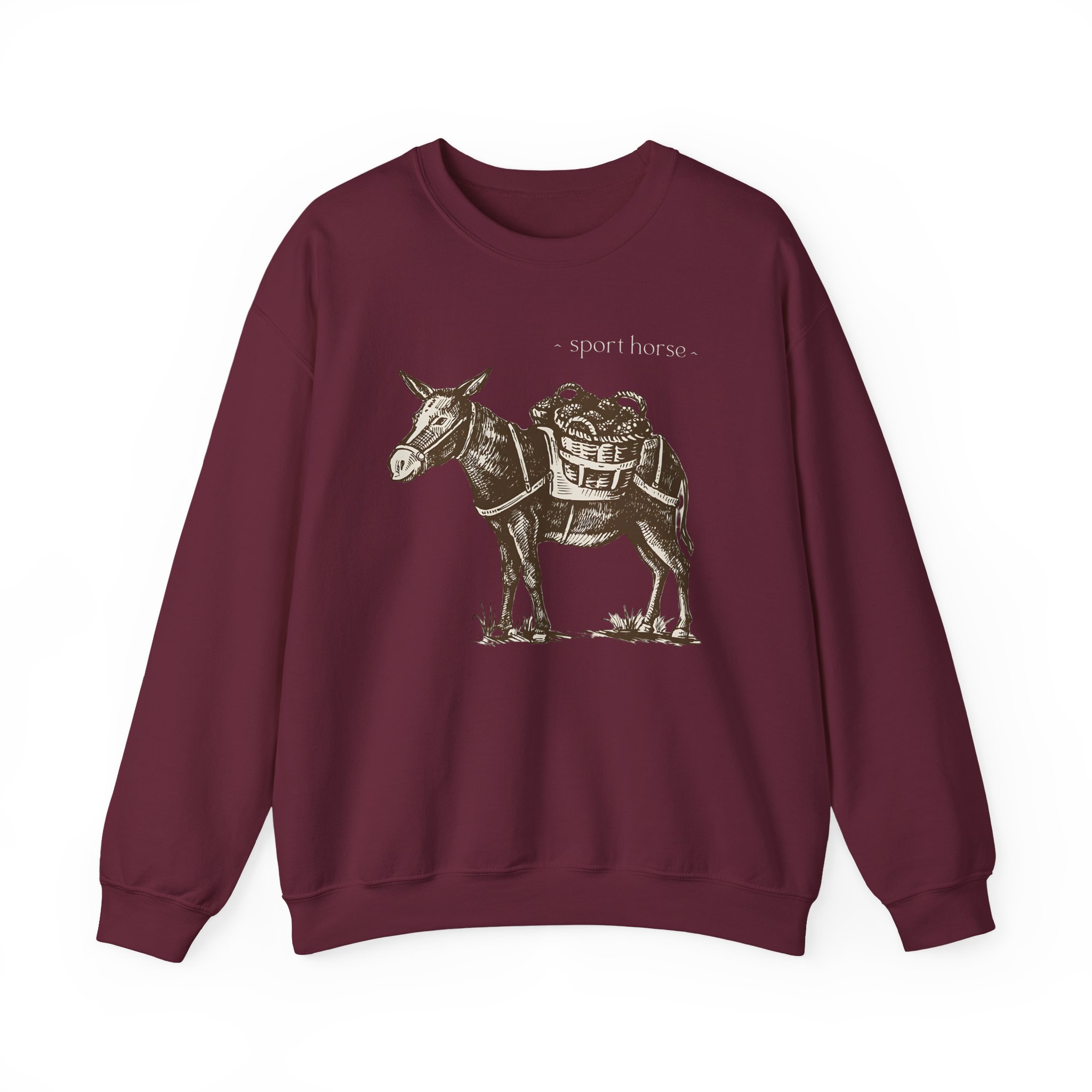 Mumbo Jumbo Sport Horse Unisex Heavy Blendâ„¢ Crewneck Sweatshirt