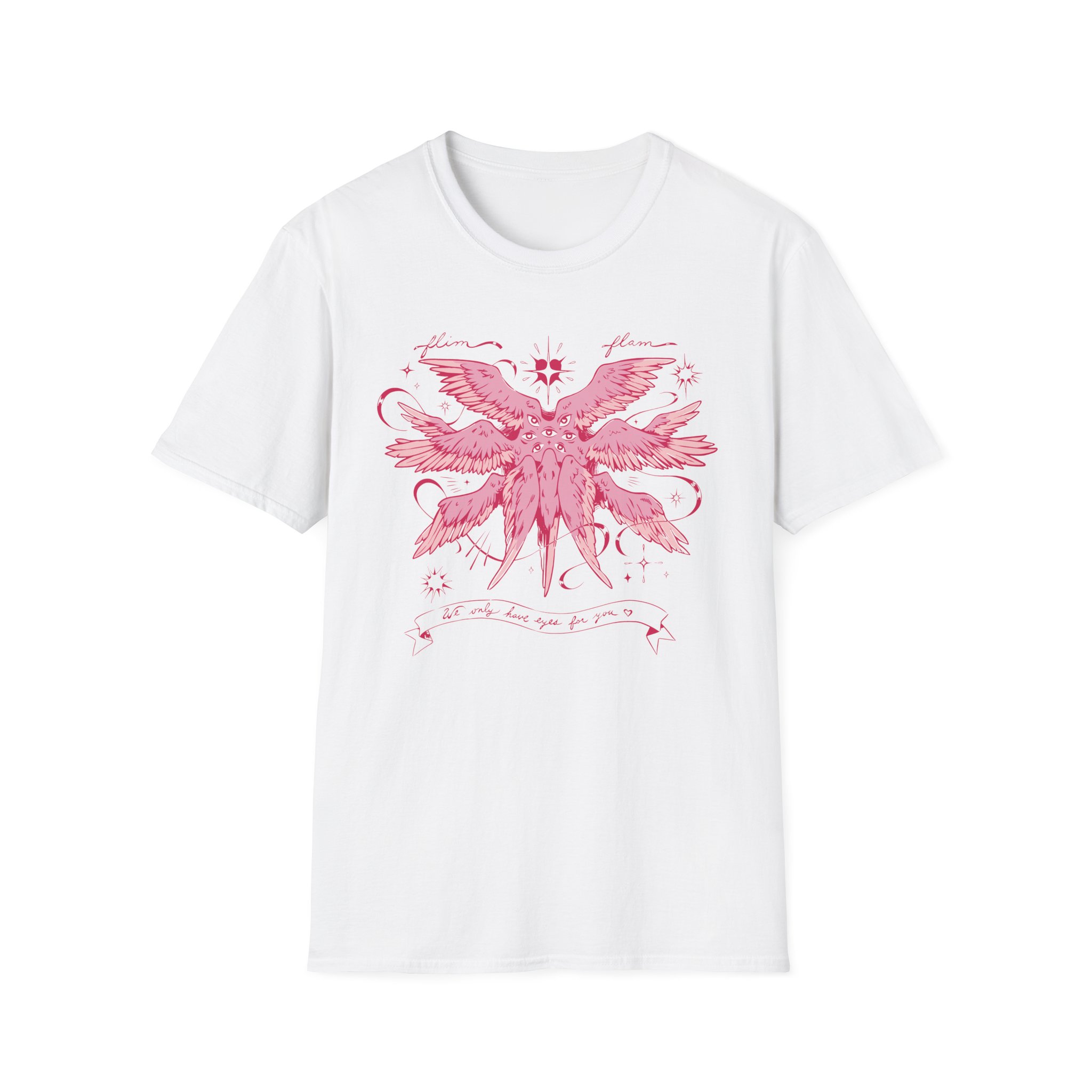 Flamingo Flim Flam Angel Unisex Softstyle T-Shirt