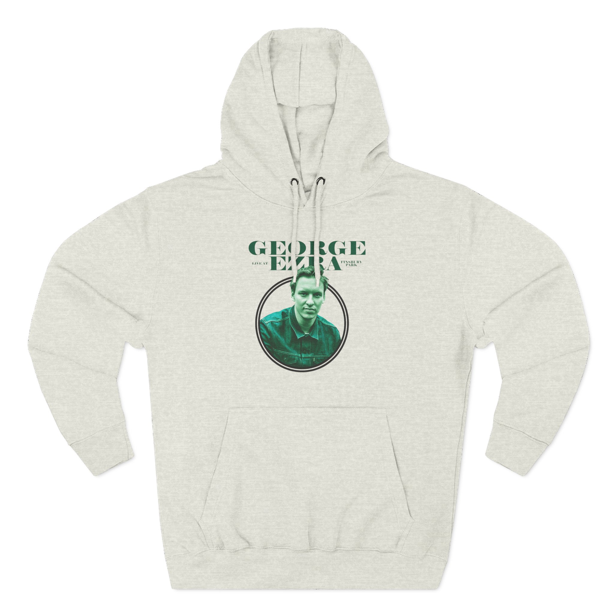 George Ezra Live at Finsbury Park Event Three-Panel Fleece Hoodie